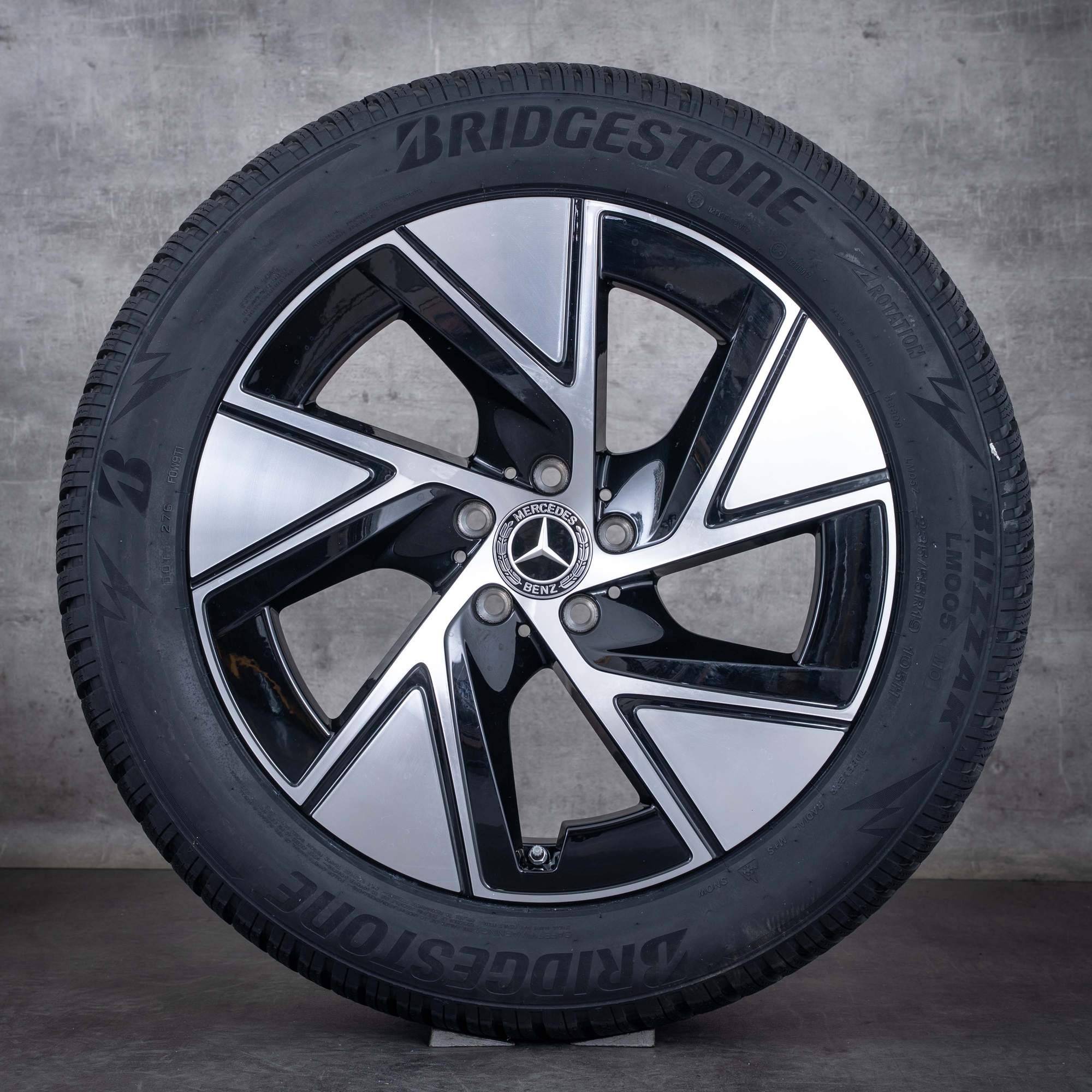 Originale Mercedes Benz GLC vinterdæk med fælge 19 tommer X254 C254 A2544015200 sort poleret