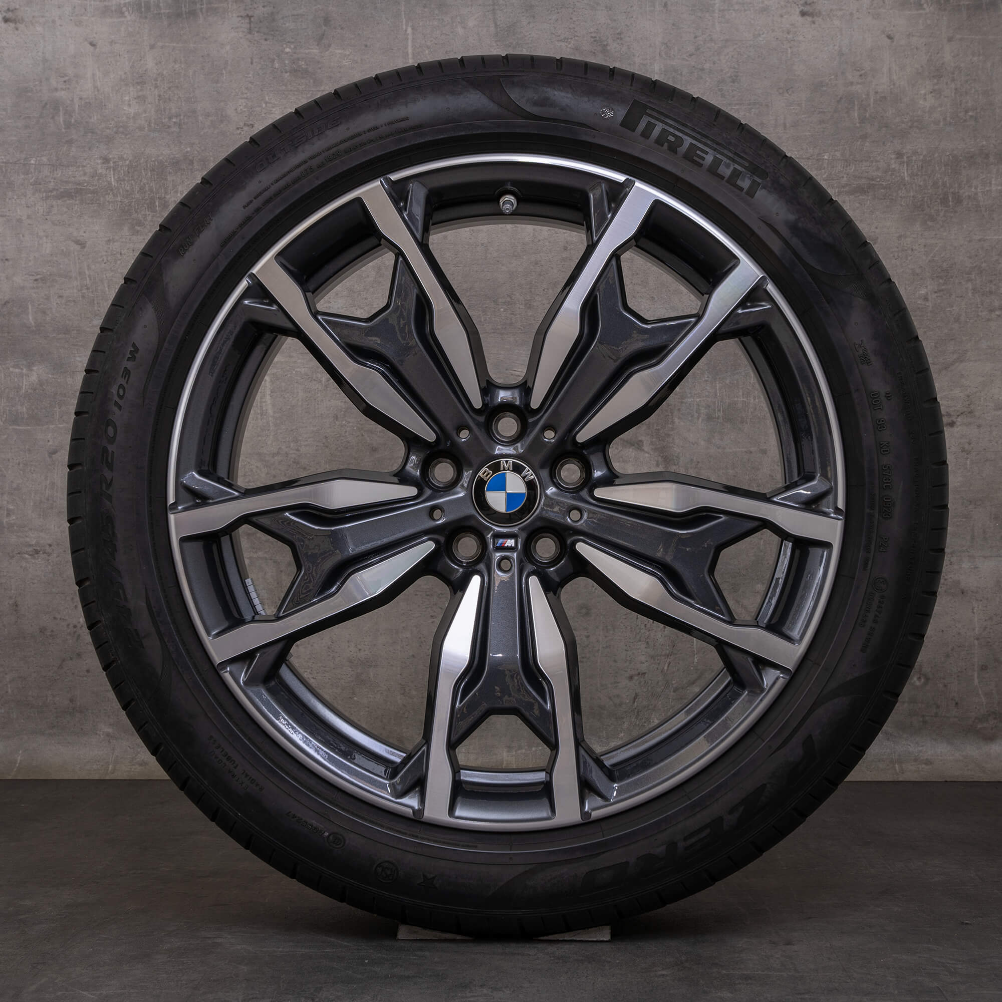 Alkuperäiset BMW X3 X4 vanteet 20 tuuman G01 G02 kesäpyörät styling 787 M 8073791 8073792 orbit harmaa Kiillotettu UUTUUS