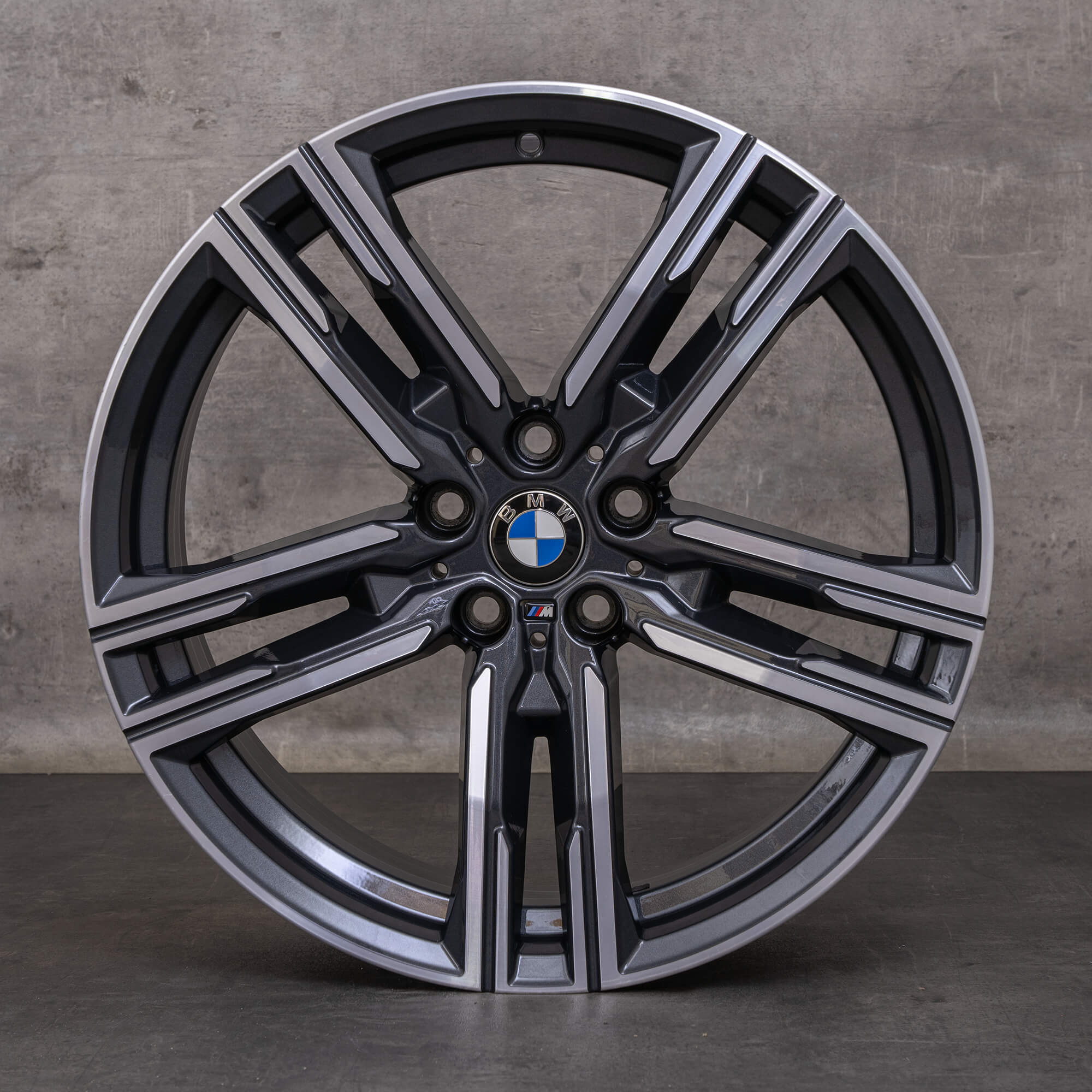 Alkuperäiset BMW 8-sarjan vanteet 19 tuuman G14 G15 G16 Styling 727 M 8090019 8090020 orbit harmaa kiillotettu.