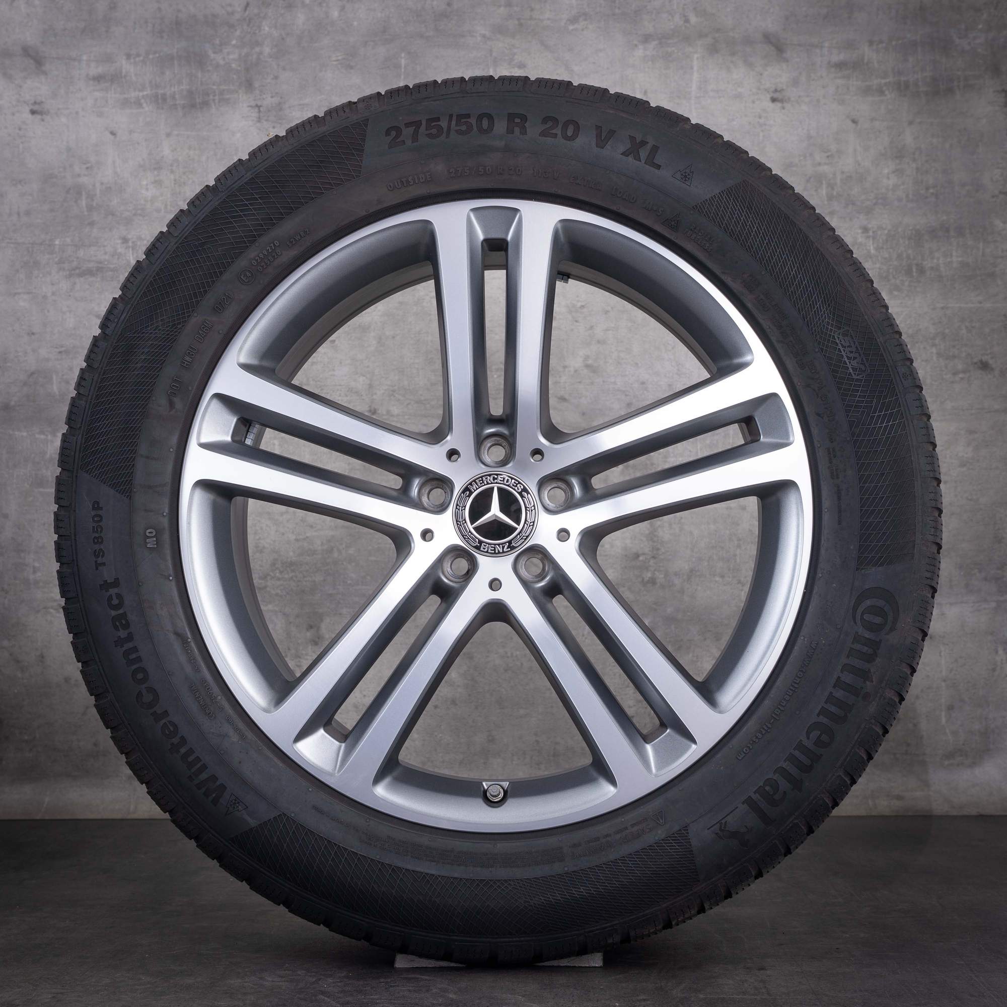 OEM Mercedes-Benz GLE 20inch winter wheels X167 C167 rims A1674012400 A1674012500 Himalaya Gray Matte front diamond cut