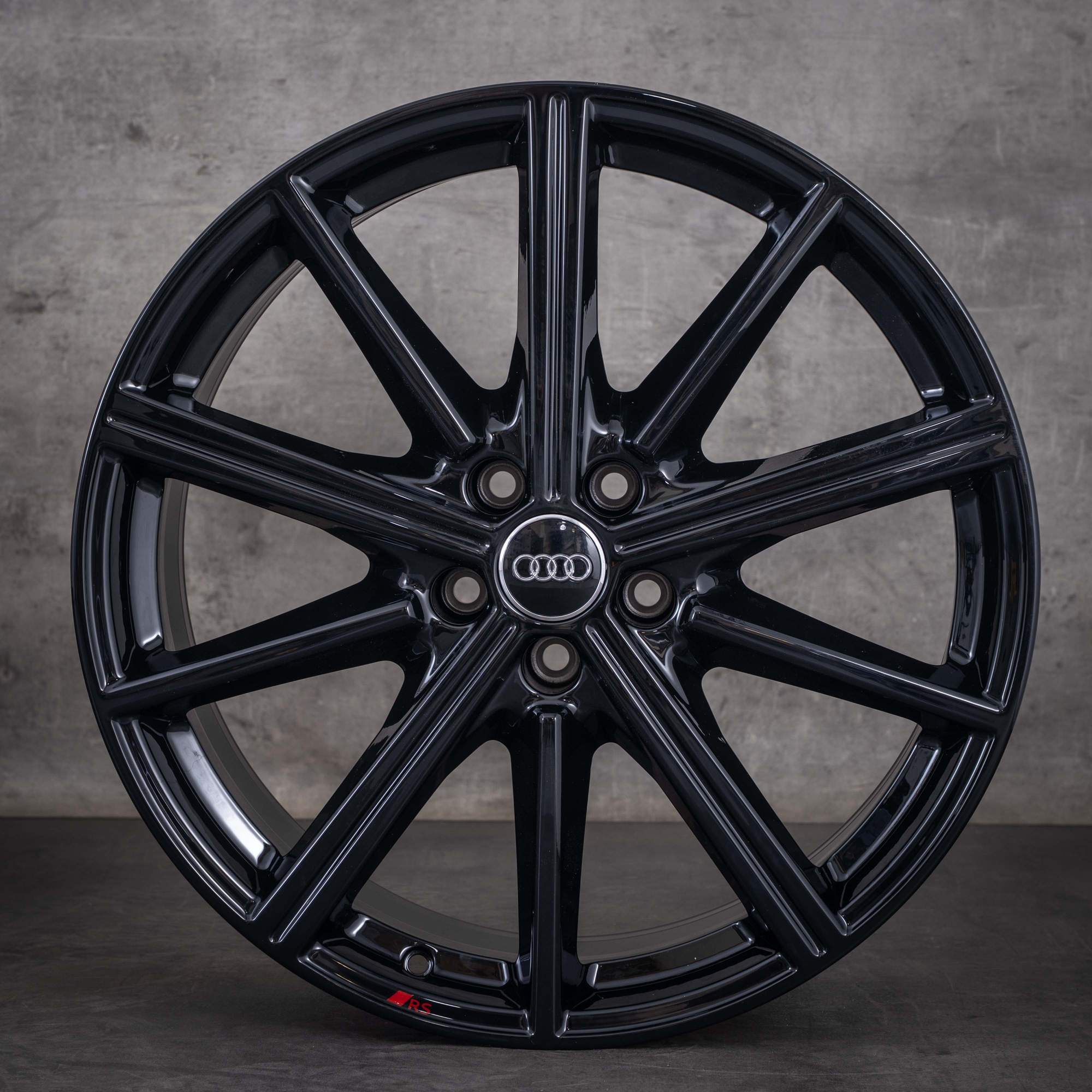 Cerchi originali Audi A6 S6 da 20 pollici 4K C8 4K0601025AR nero lucido NUOVI