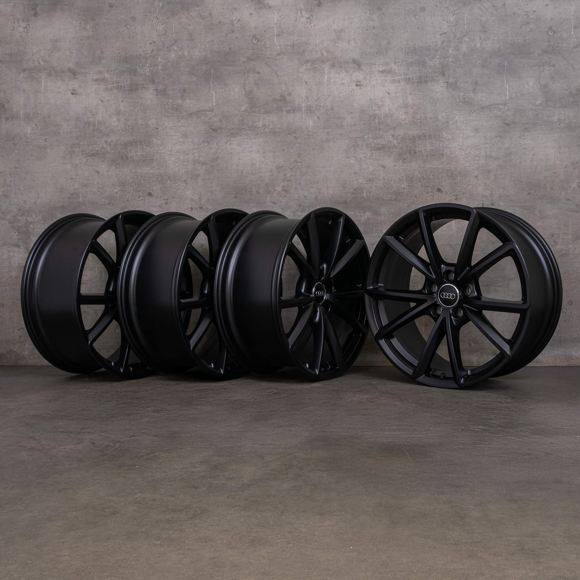 Original Audi A4 S4 Felgen 19 Zoll B8 8K 8K0601025CT schwarz matt