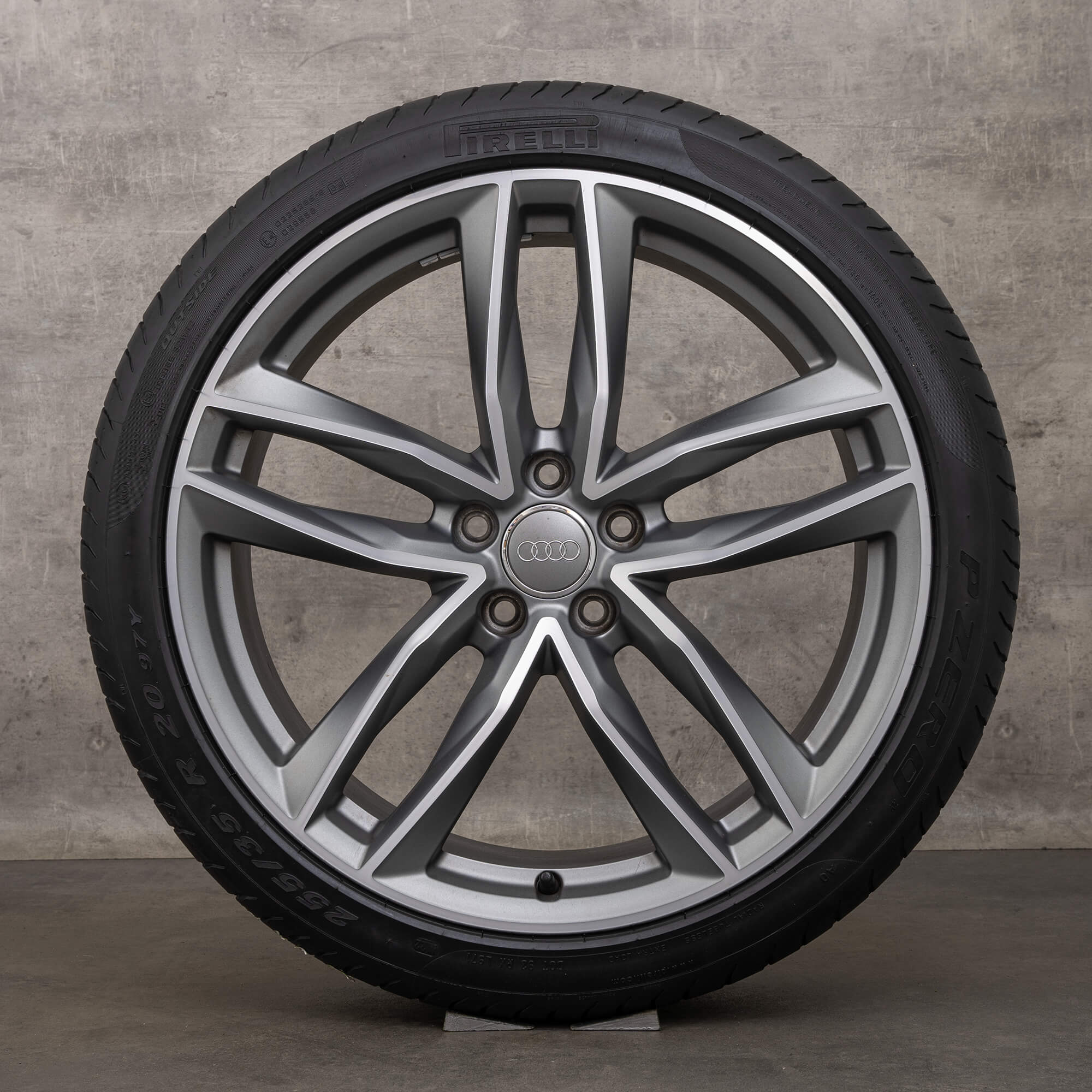 Audi A6 S6 4G C7 summer wheels 20 inch rims tires 4G9601025N aluminum