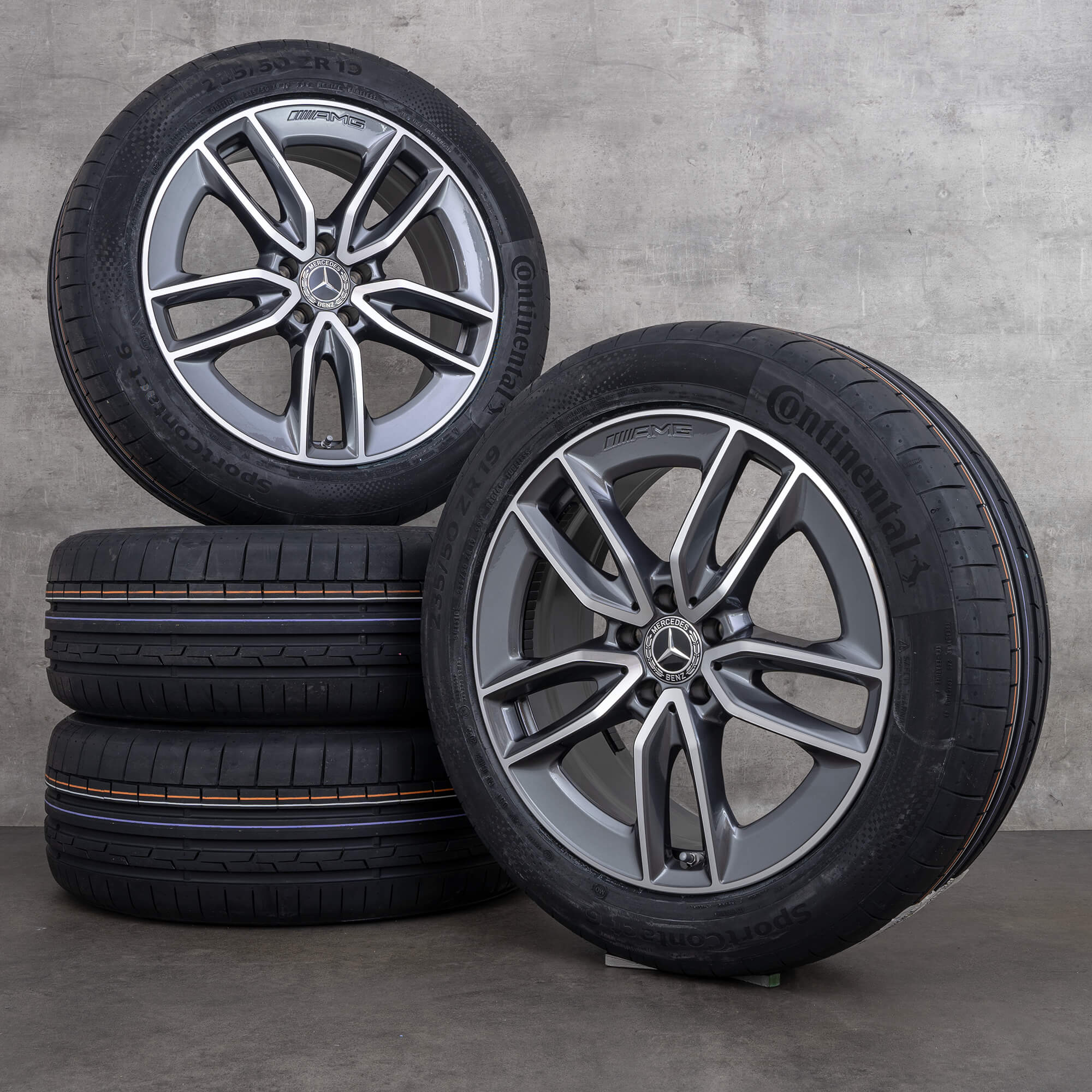 Jantes AMG 19 pouces Mercedes GLB35 X247 pneus été roues A2474011800 NOUVEAU