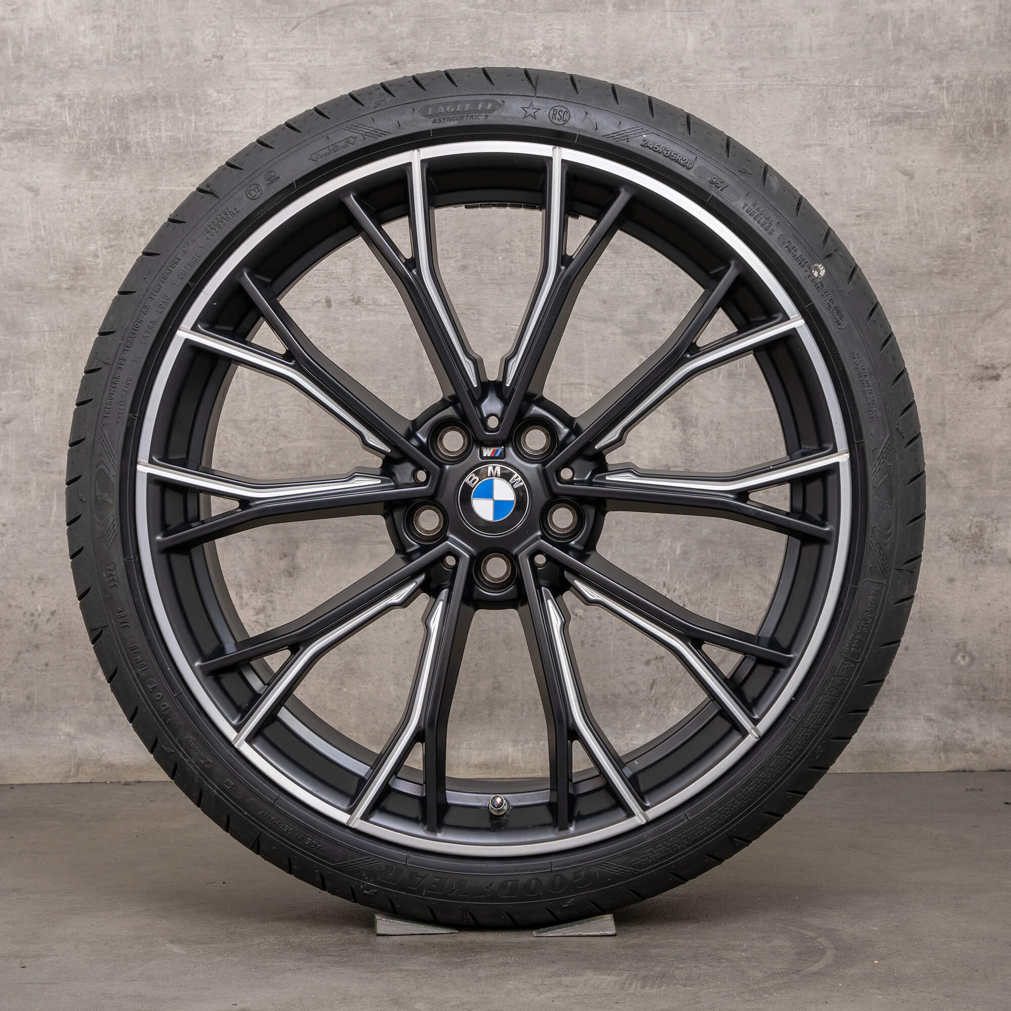 Jantes d'origine BMW Série 5 20 pouces G30 G31 Styling d'été 669 M 6873943 6874445 noir brillant