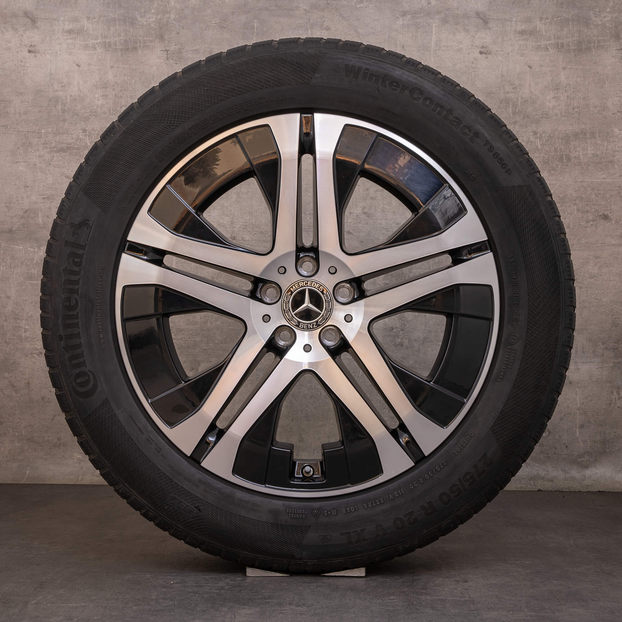 Orijinal Mercedes Benz GLS kış jant lastik 20 inç SUV X167 jantlar A1674014900 siyah cilalı