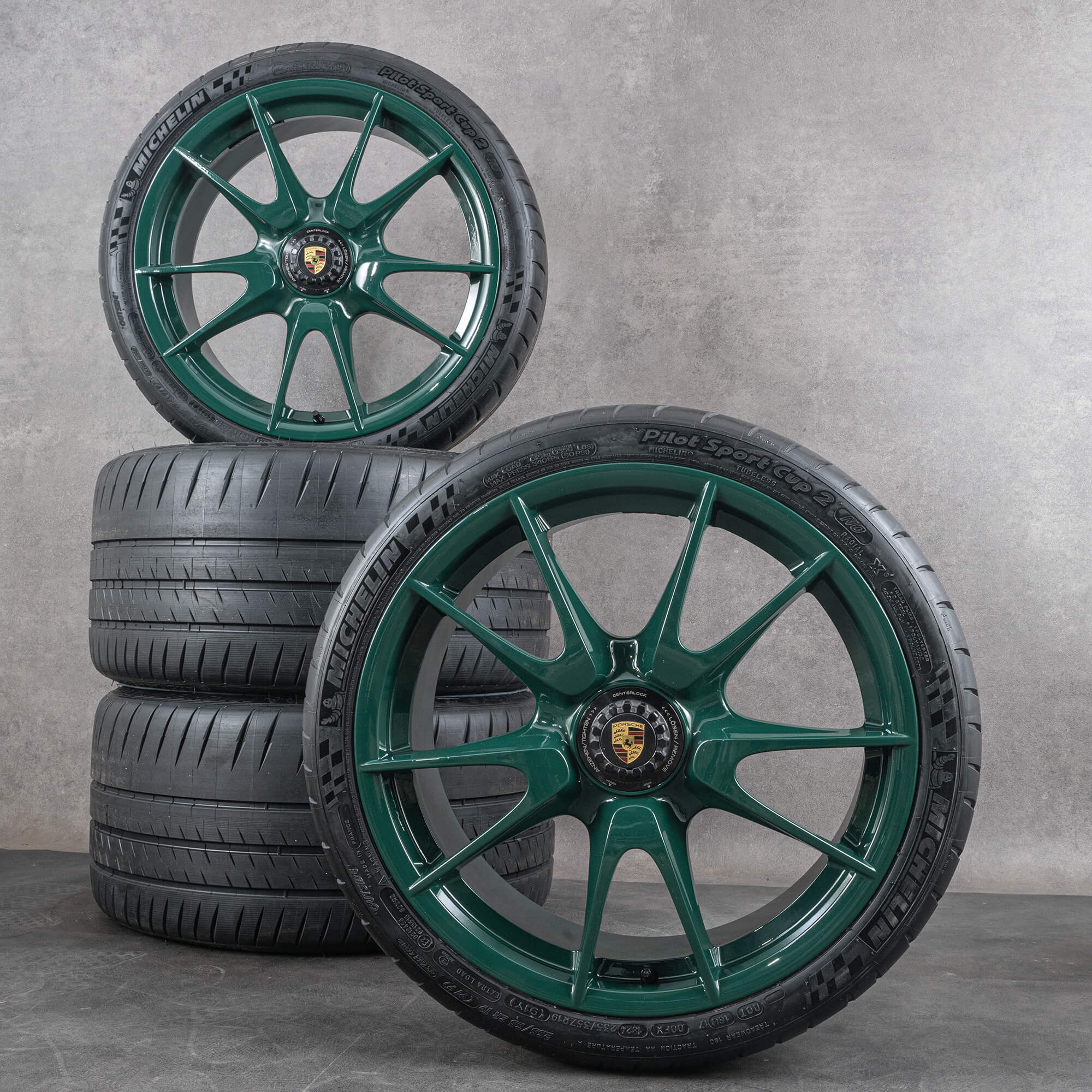 OEM Porsche 997 19 inch GT3 99736216590 rims summer wheels tires new