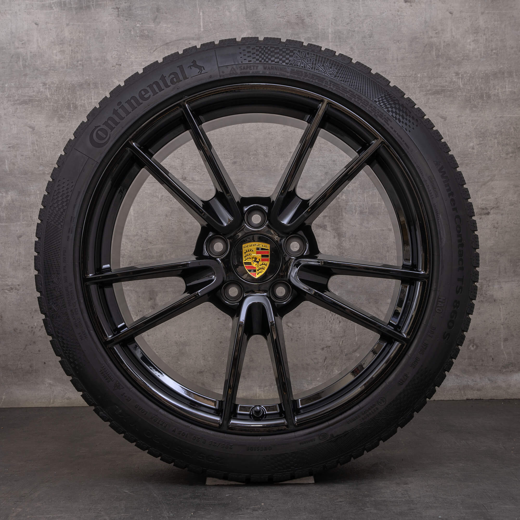 Original Porsche 911 ruedas de invierno 19 20 pulgadas 992 I Carrera llantas 992601025 992601025B negro brillante