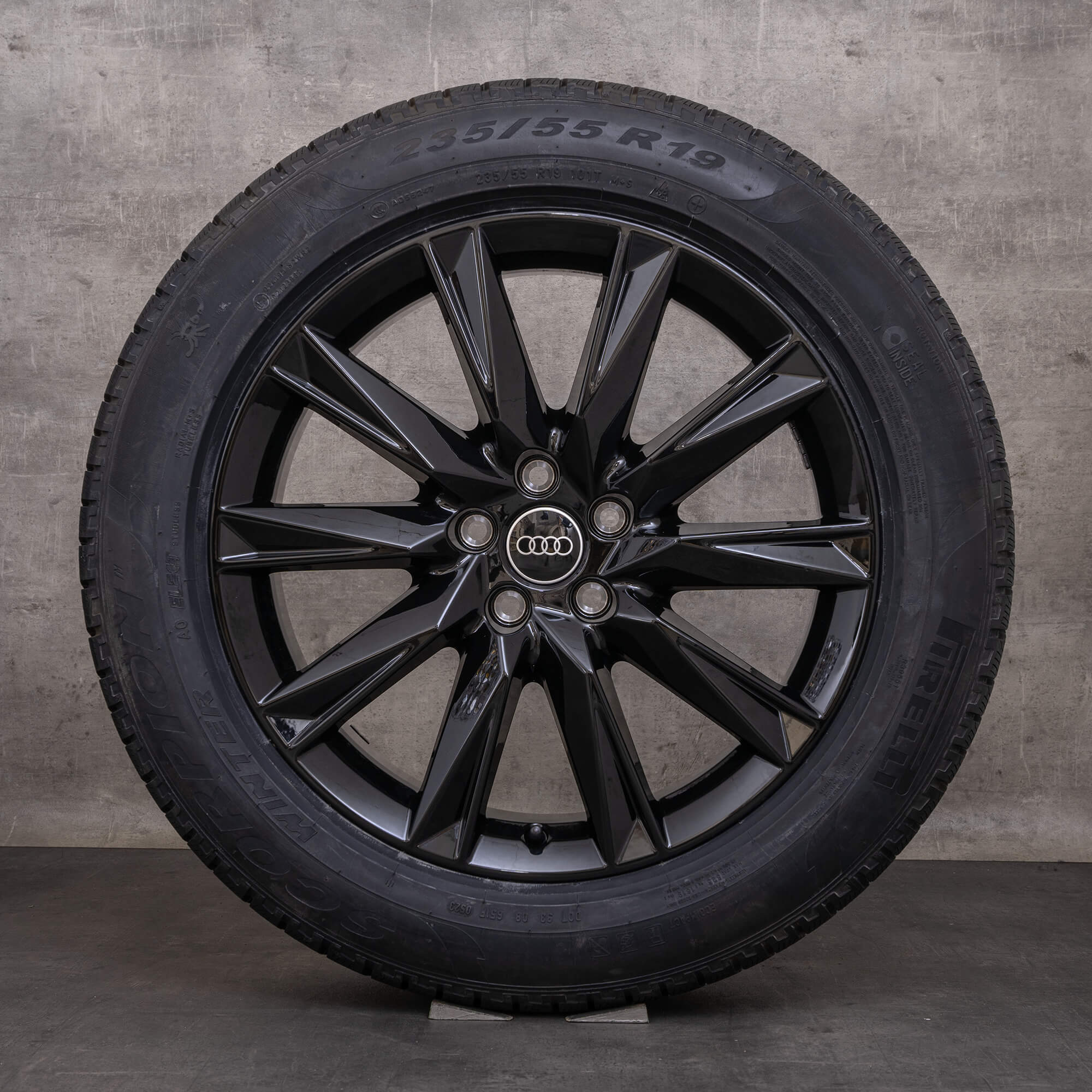 Original Audi e-tron Q4 & Sportback FZ Winterräder 19 Zoll Felgen 89A071499A schwarz glanz NEU