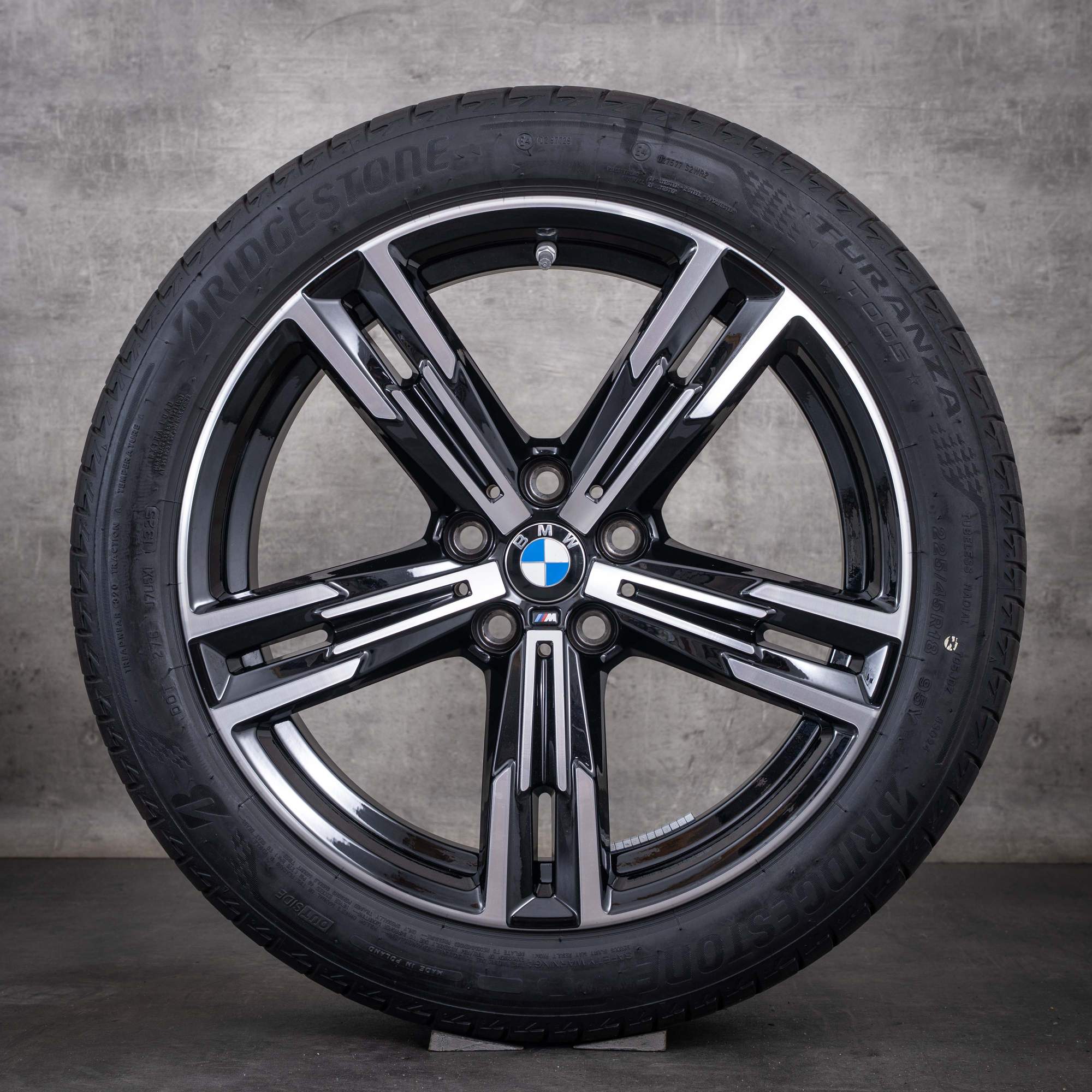 Originální disky BMW řady 2 3 4 18 palců G42 G20 G21 G22 G23 letní kola styl 848 M 8746631 jet black diamond cut