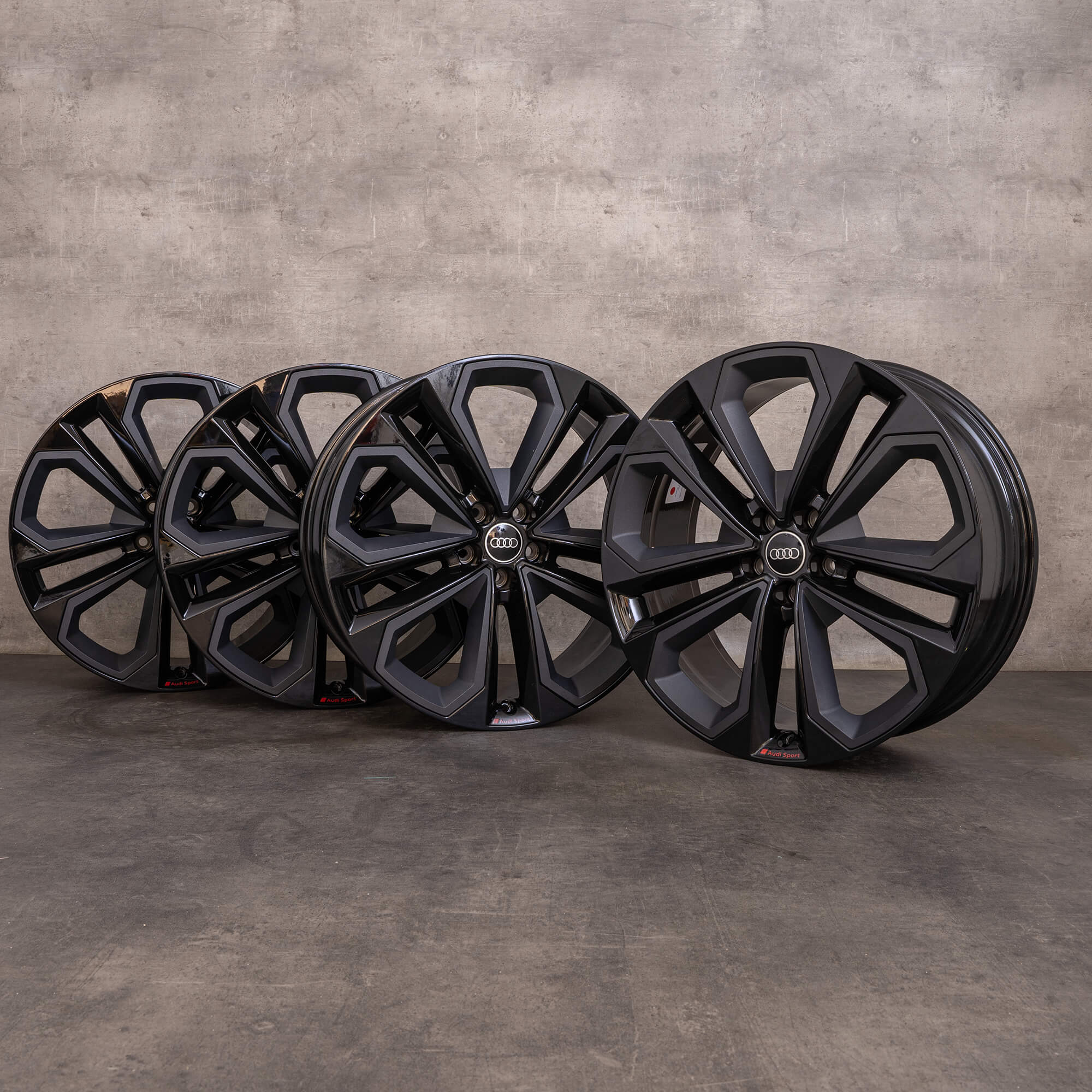 OEM Audi Q5 SQ5 Rims 21 inch FY 80A601025AS black gloss titanium matt