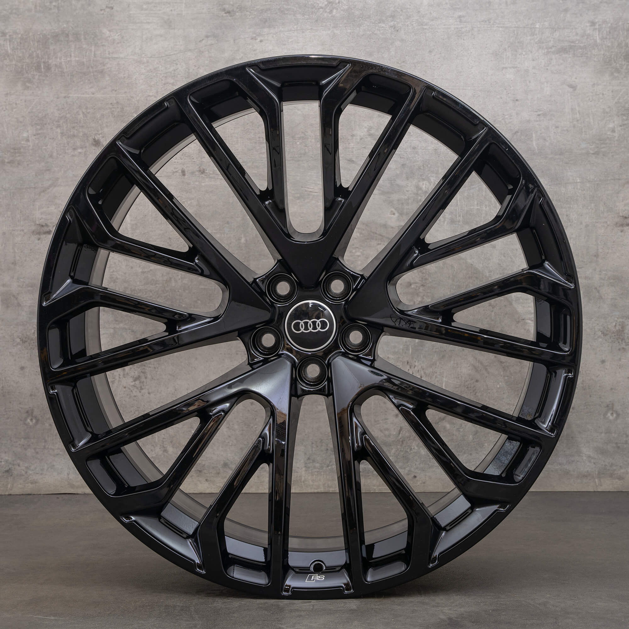 Jantes genuínas Audi Q8 SQ8 de 23 polegadas 4M 4M8601025BN preto alto brilho NOVO