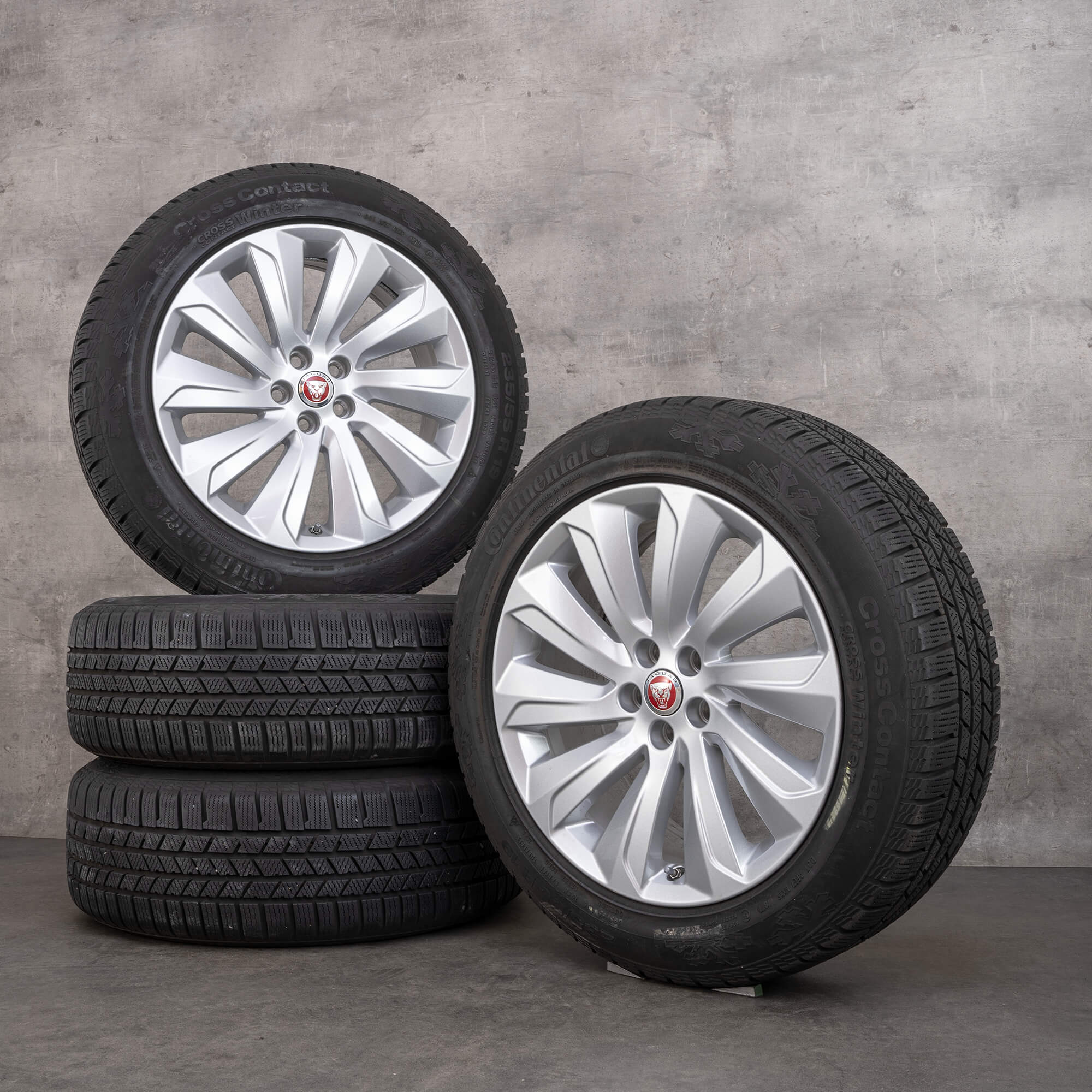 Jaguar 19 inch E-Space rims winter tires wheels J9C3-1007-EA