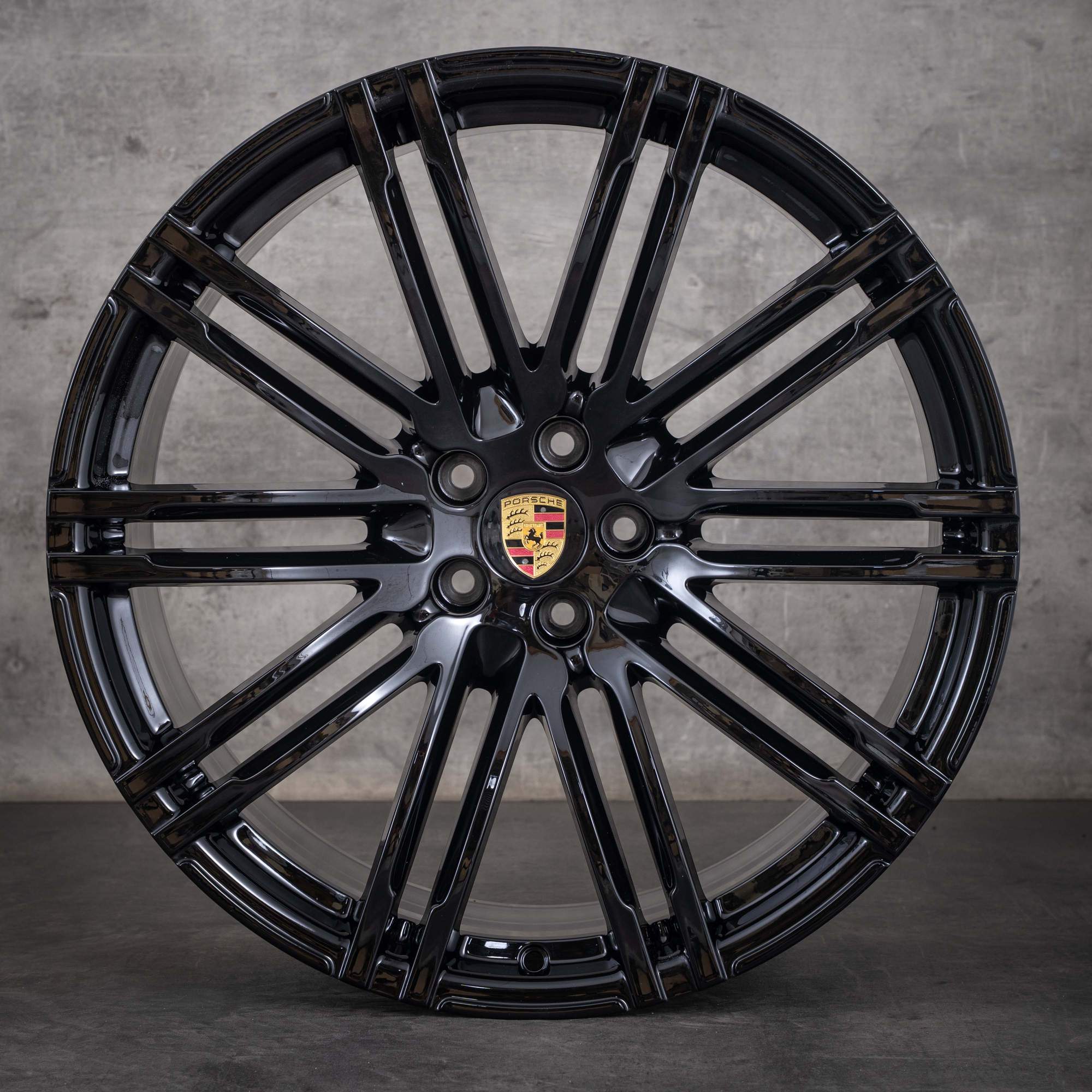 Alkuperäiset Porsche Macan I -vanteet 21 tuumaa 95B601025AT 95B601025BA kiiltävä musta