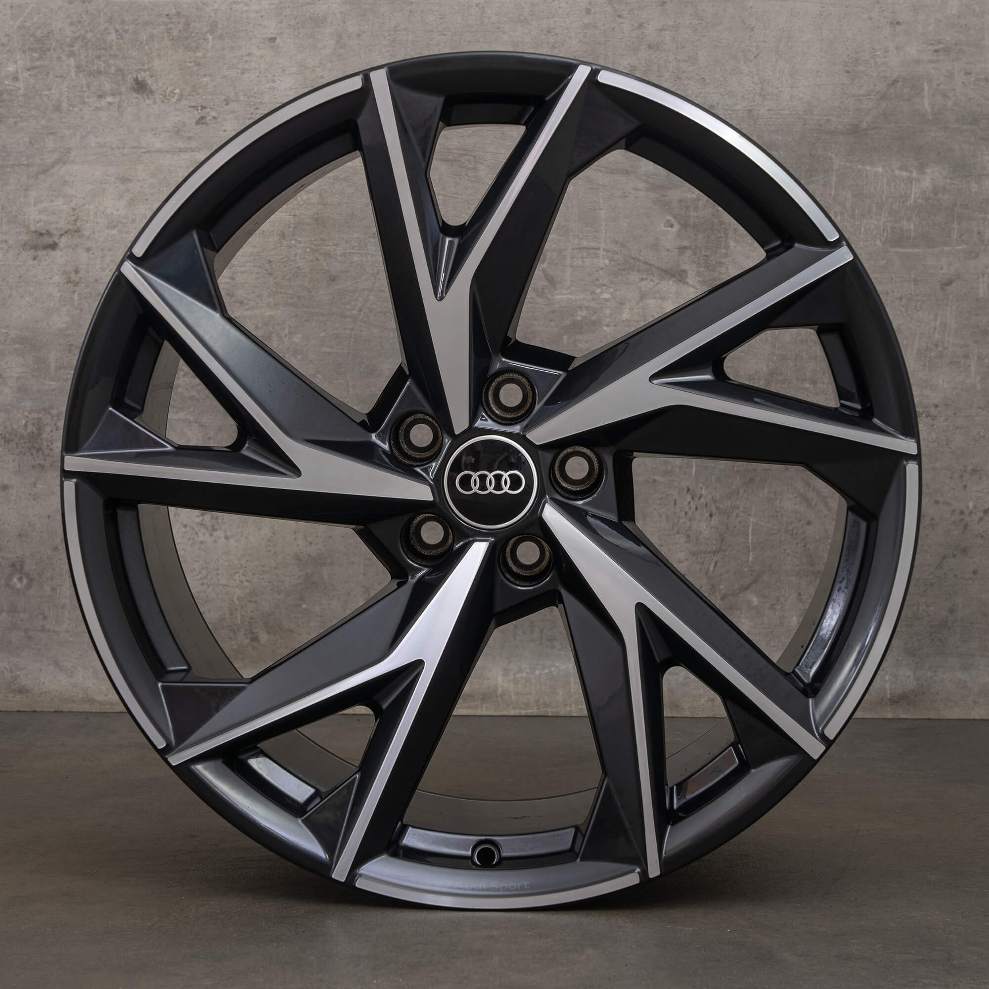 Jantes originais Audi R8 20 polegadas 4S jantes de alumínio 4S0601025CA 4S0601025CC preto polido NOVO