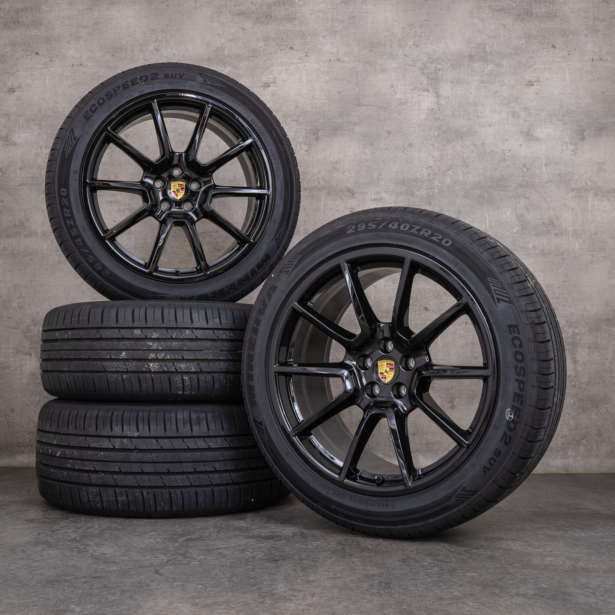 Originales Porsche Macan ruedas de invierno 20 pulgadas I y II llantas 95B601025BH 95B601025BJ negro brillante
