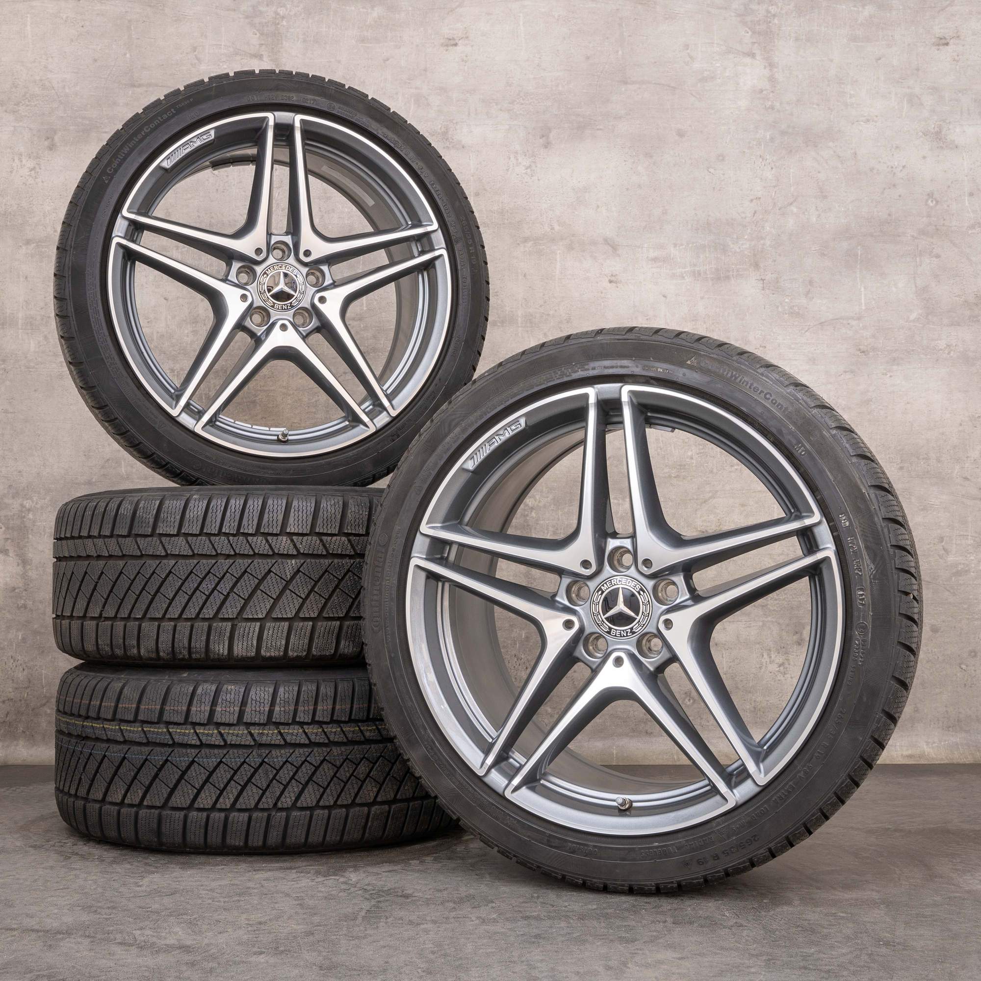OEM Mercedes Benz C-Class C63 & S AMG winter wheels 19 inch W205 S205 ...