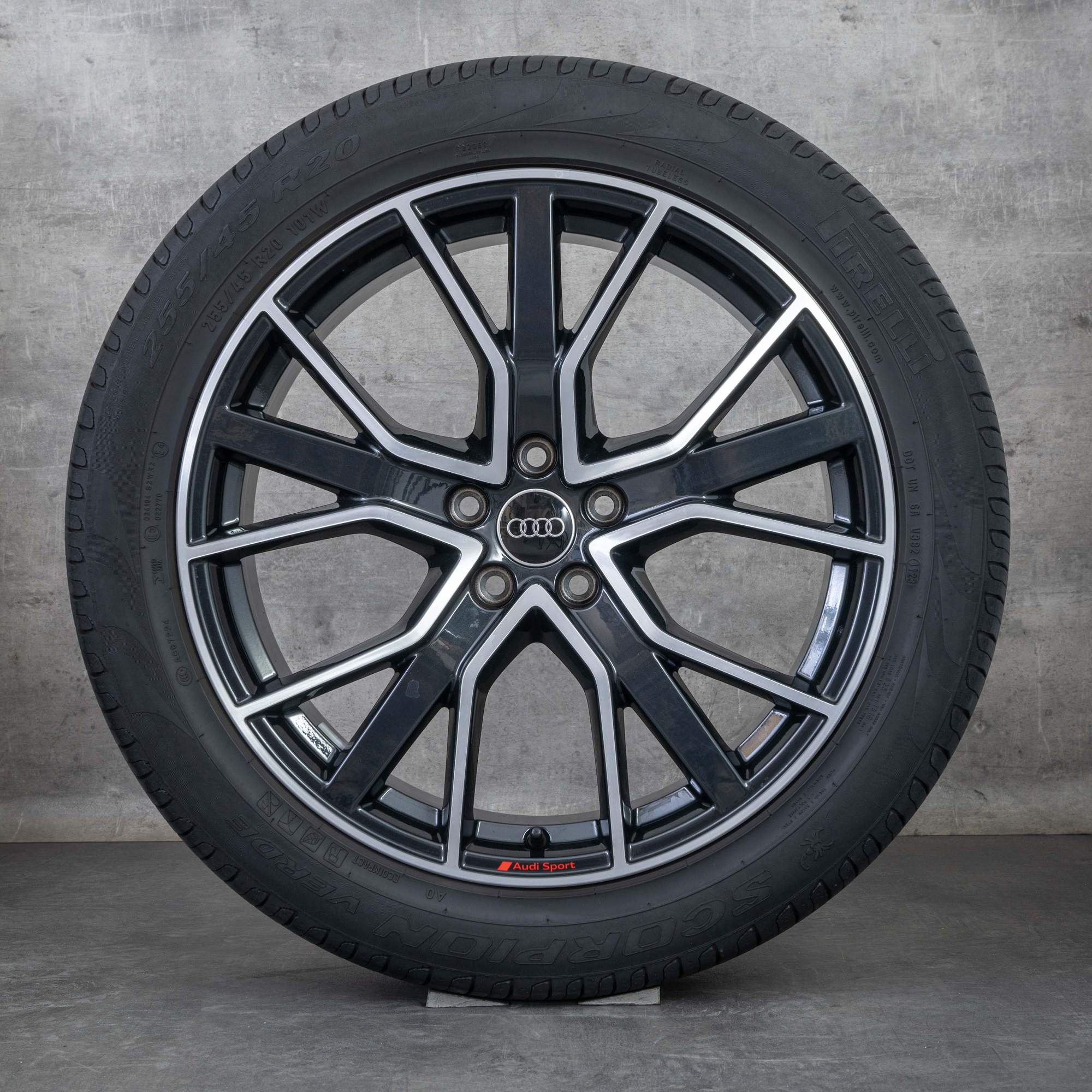 Oem Audi Q5 SQ5 roues hiver 20 pouces FY Jantes 80A601025AP granit poli
