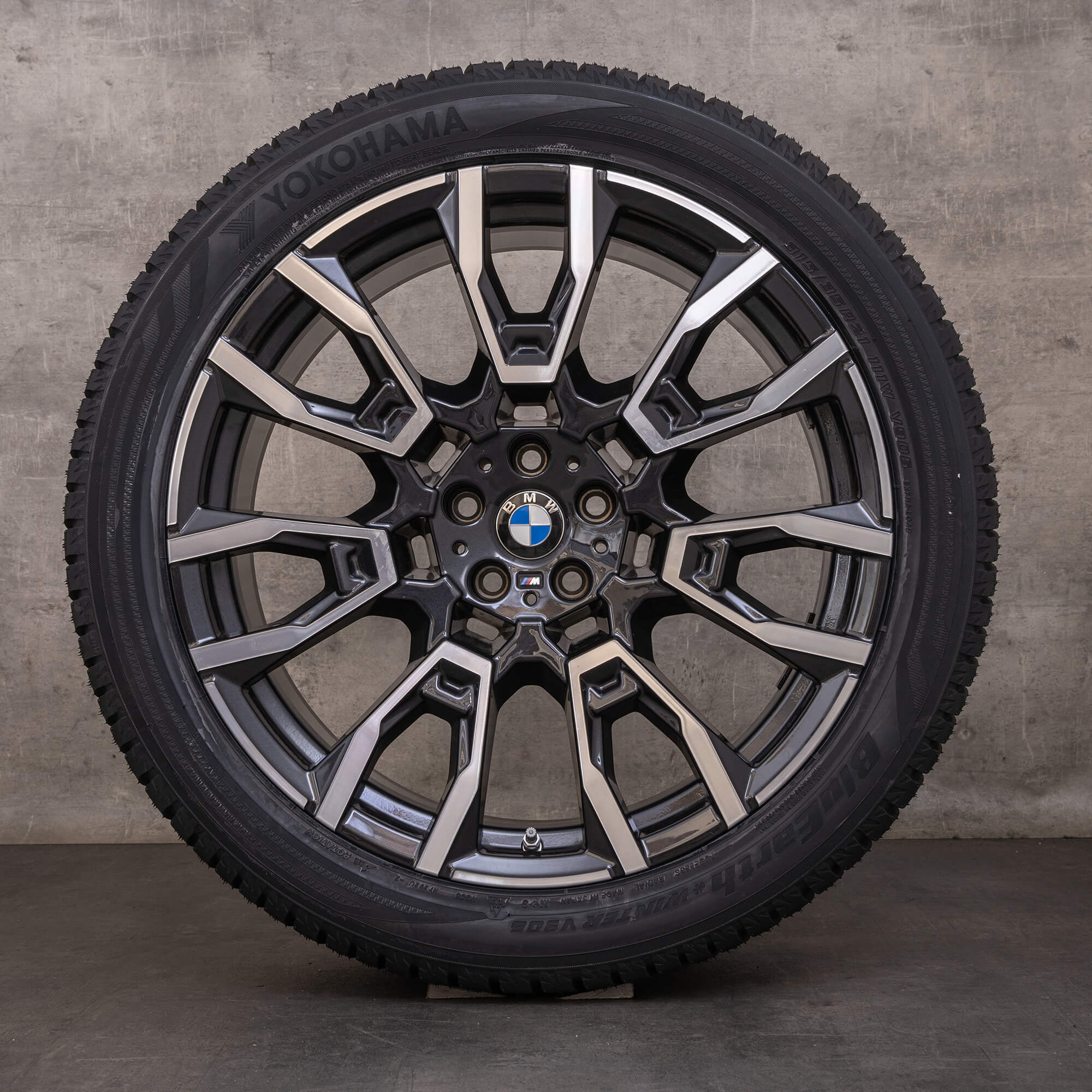Original BMW X5 X6 ruedas de invierno 21 pulgadas G05 G06 llantas estilo 915 M 6856023 6856024 órbita gris brillante volvió NUEVO