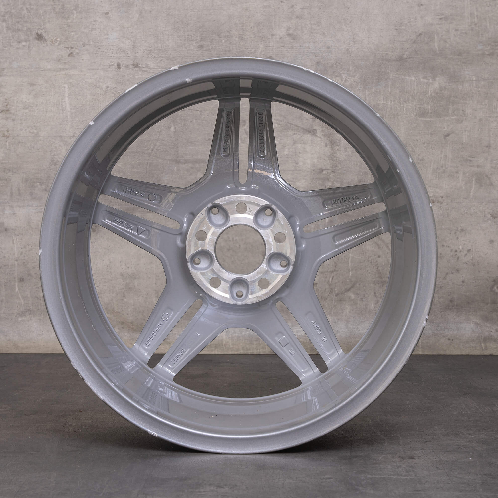 Original Mercedes Benz A-Klasse A45 CLA 45 AMG Felge 18 Zoll W176 C117 X117 A1764010100 himalaya grey glanzgedreht