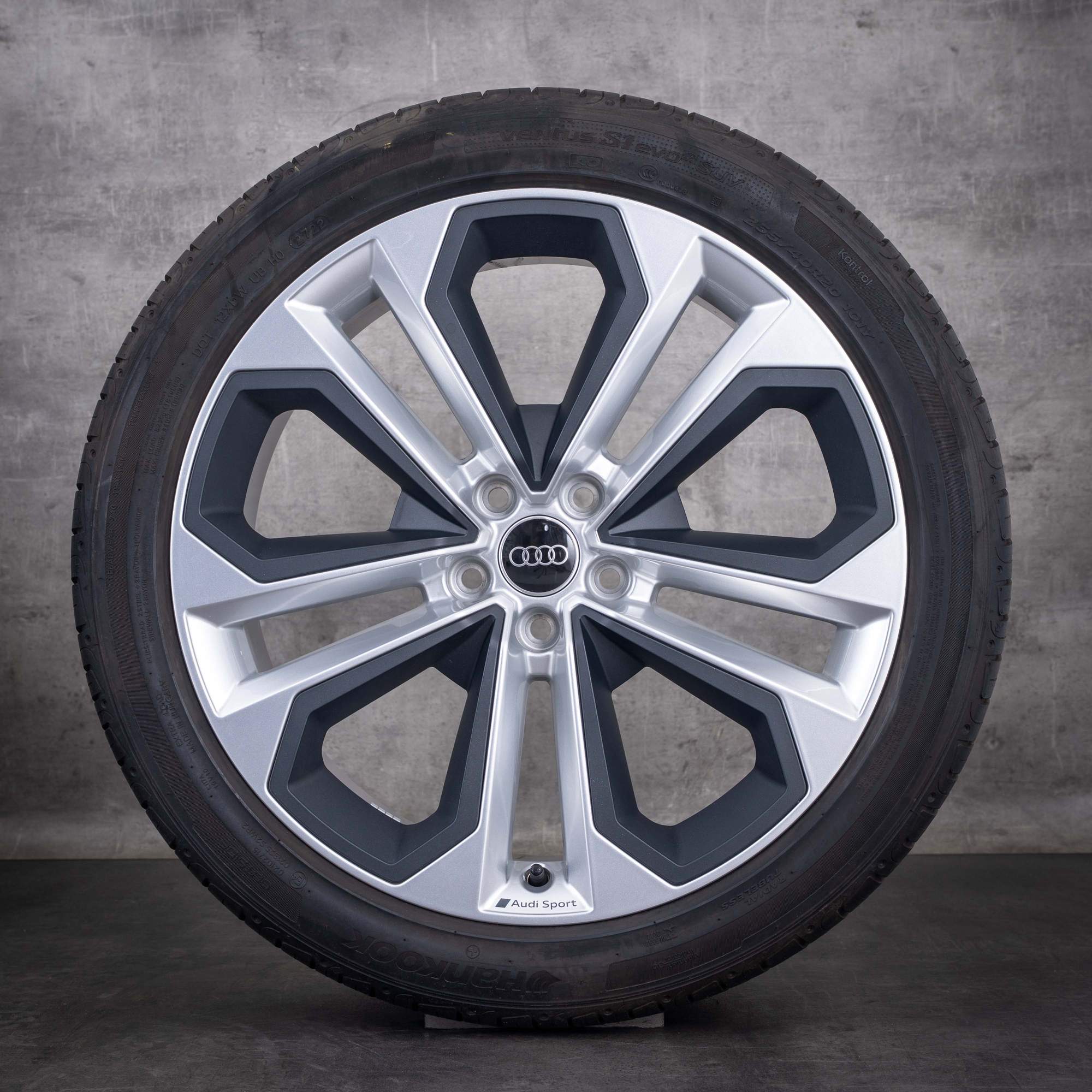 Original Audi Q3 RSQ3 & Sportback Felgen 20 Zoll F3 Sommerräder 83A601025E silber glanz grau matt