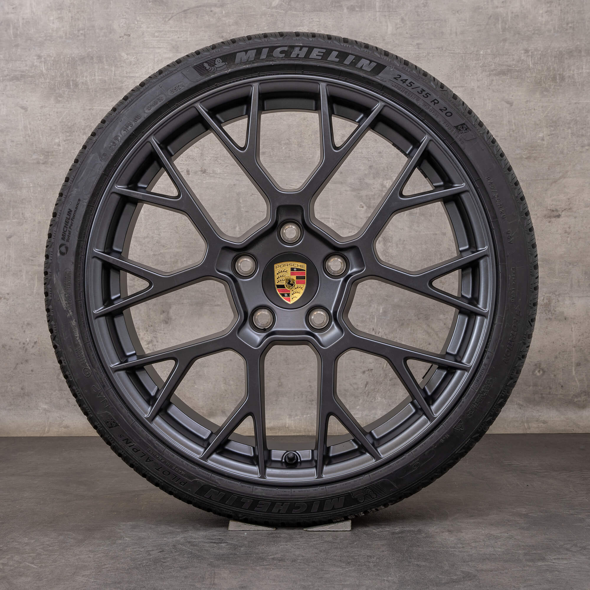 Original Porsche 911 Winterräder 20 21 Zoll 992 II Carrera 4S Felgen RS Spyder 992601025EG 992601025BL vesuvgrau matt NEU