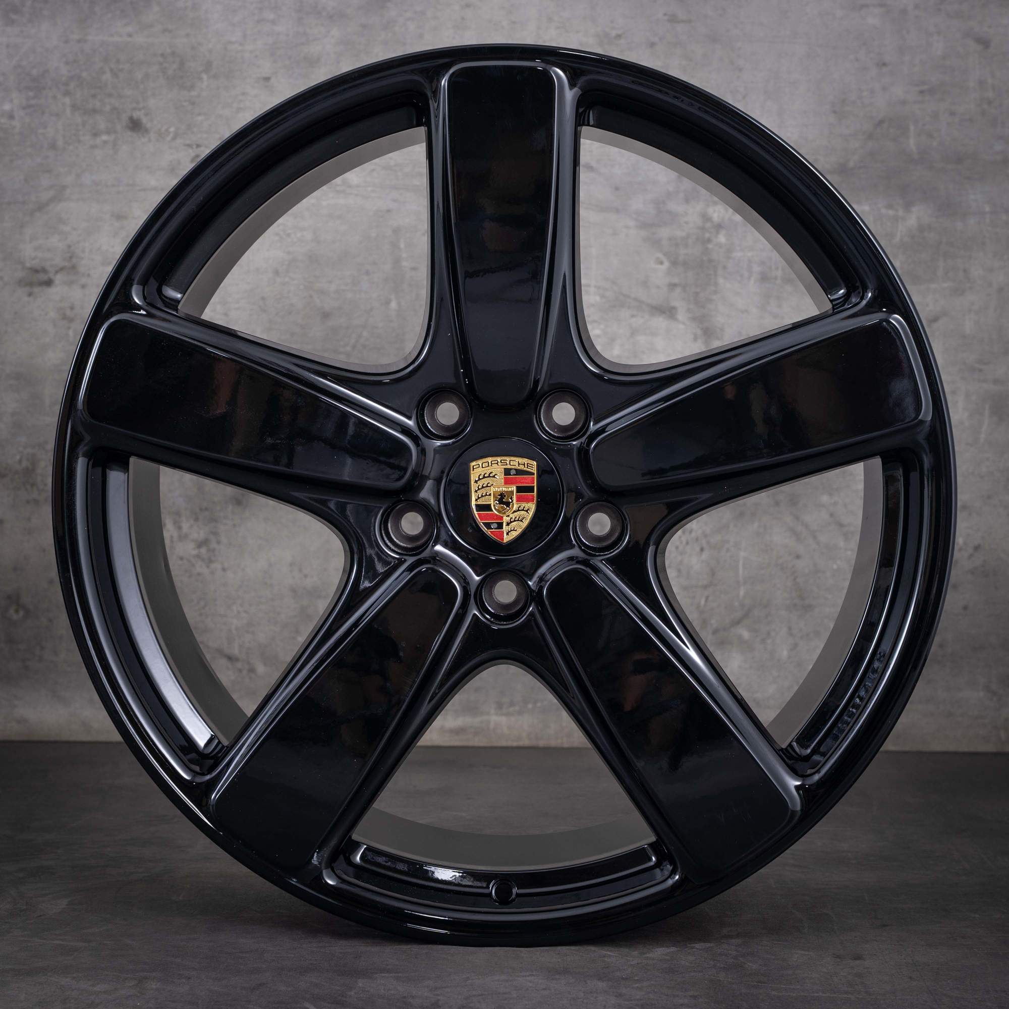 Alkuperäiset Porsche Cayenne -vanteet 21 tuumaa 958 7P5601025BD kiiltävä musta