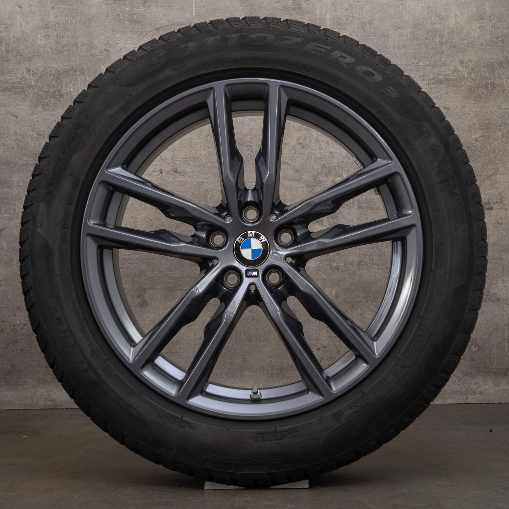 Original BMW X3 G01 X4 G02 19 Zoll Winterreifen Felgen 698 M 8746987 orbit grey