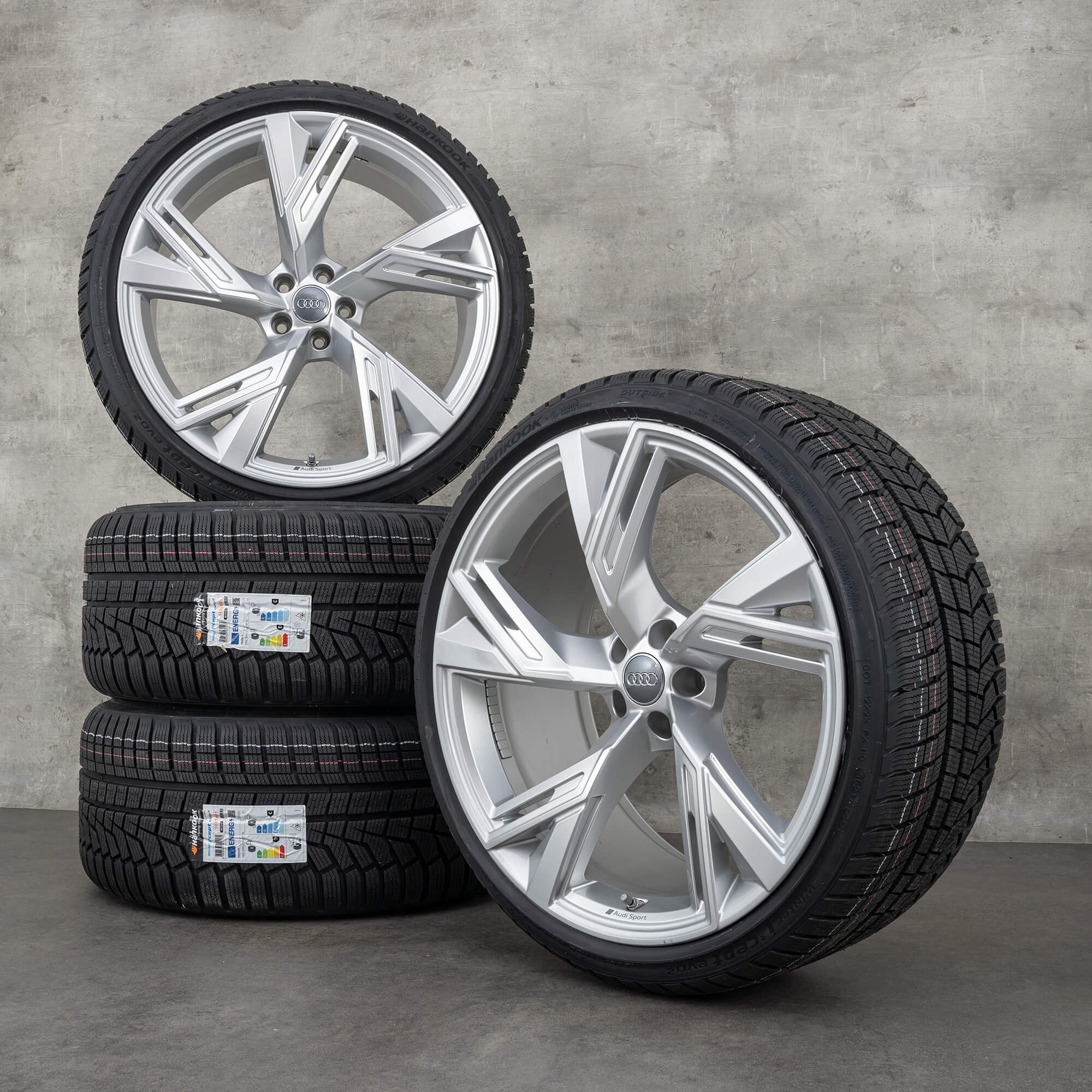Audi 22 tommer fælge RS6 RS7 4K C8 trapez vinterdæk vinterhjul 4K0601025R NYHED