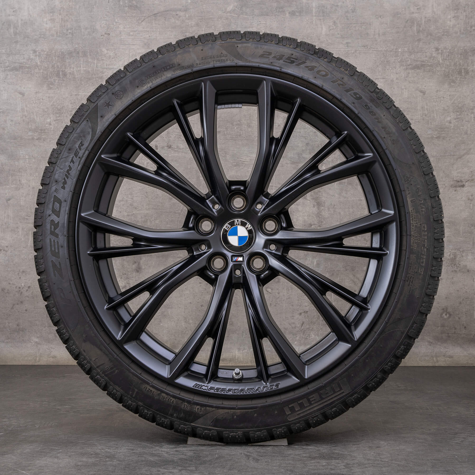 OEM BMW 5 Series rims 19 inch G30 G31 summer wheels styling 786 M 6885455 black matt
