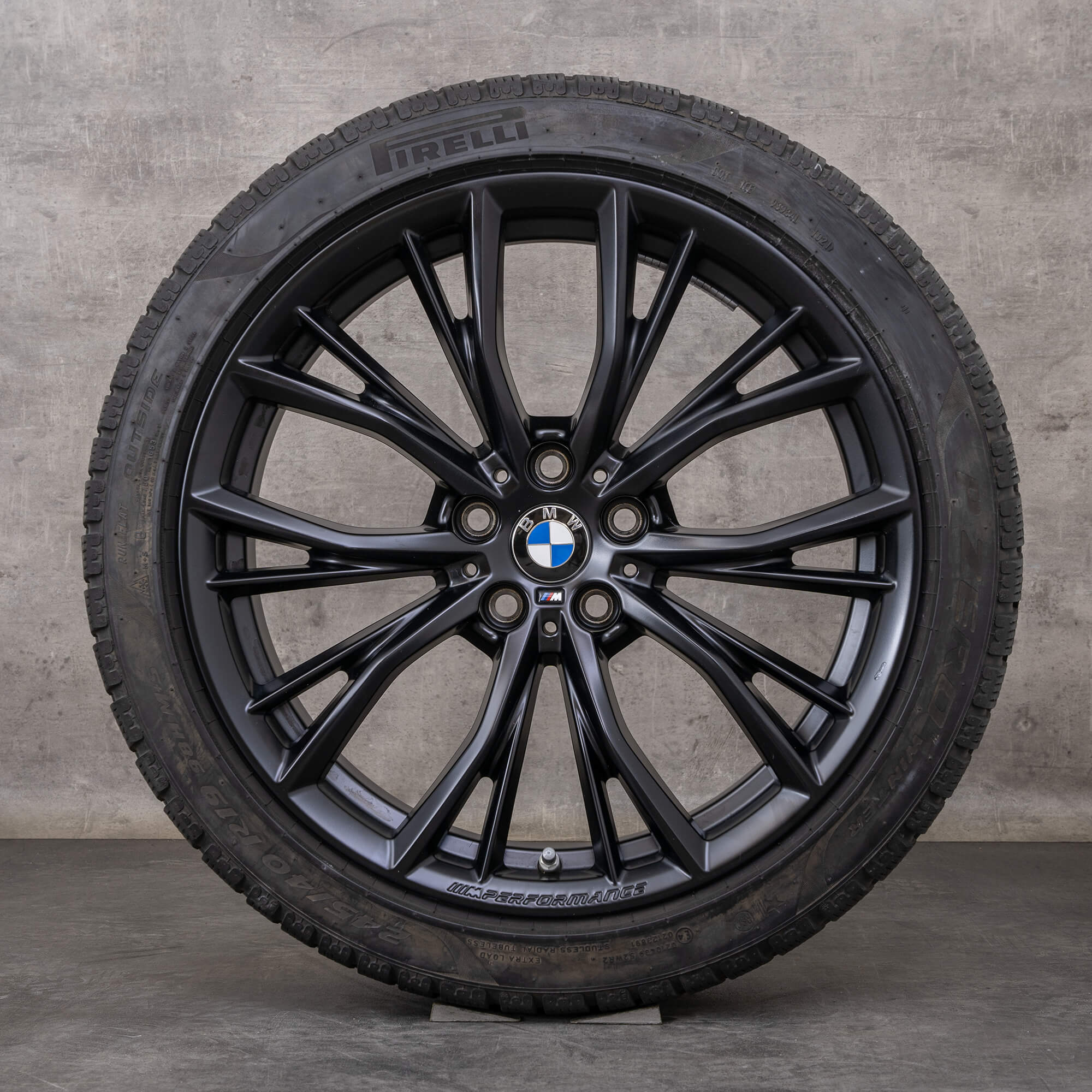 OEM BMW 5 Series rims 19 inch G30 G31 summer wheels styling 786 M 6885455 black matt