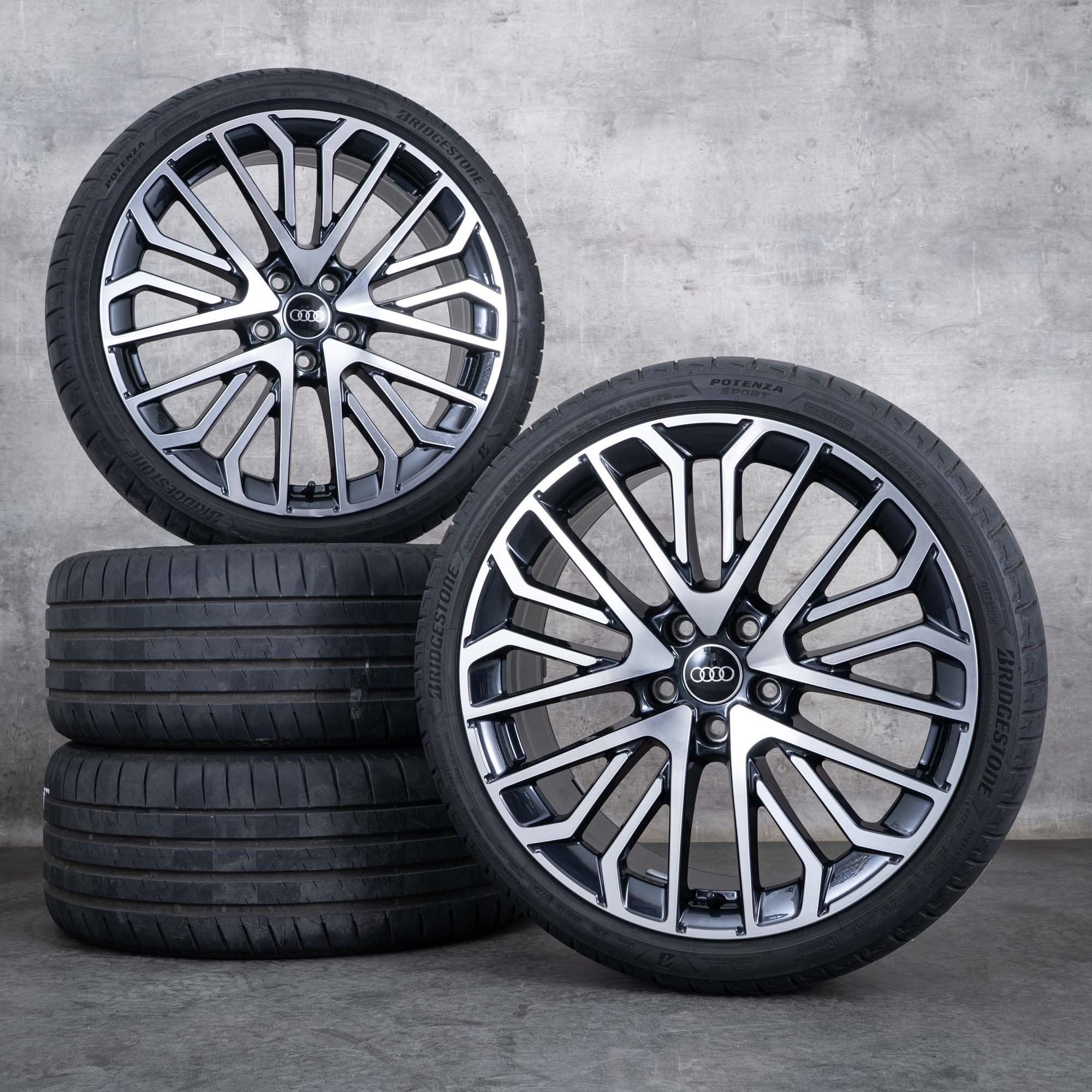 Orijinal Audi A3 S3 jantları 19 inç 8Y yaz jant lastikleri 8Y0601025CN granit cilalı