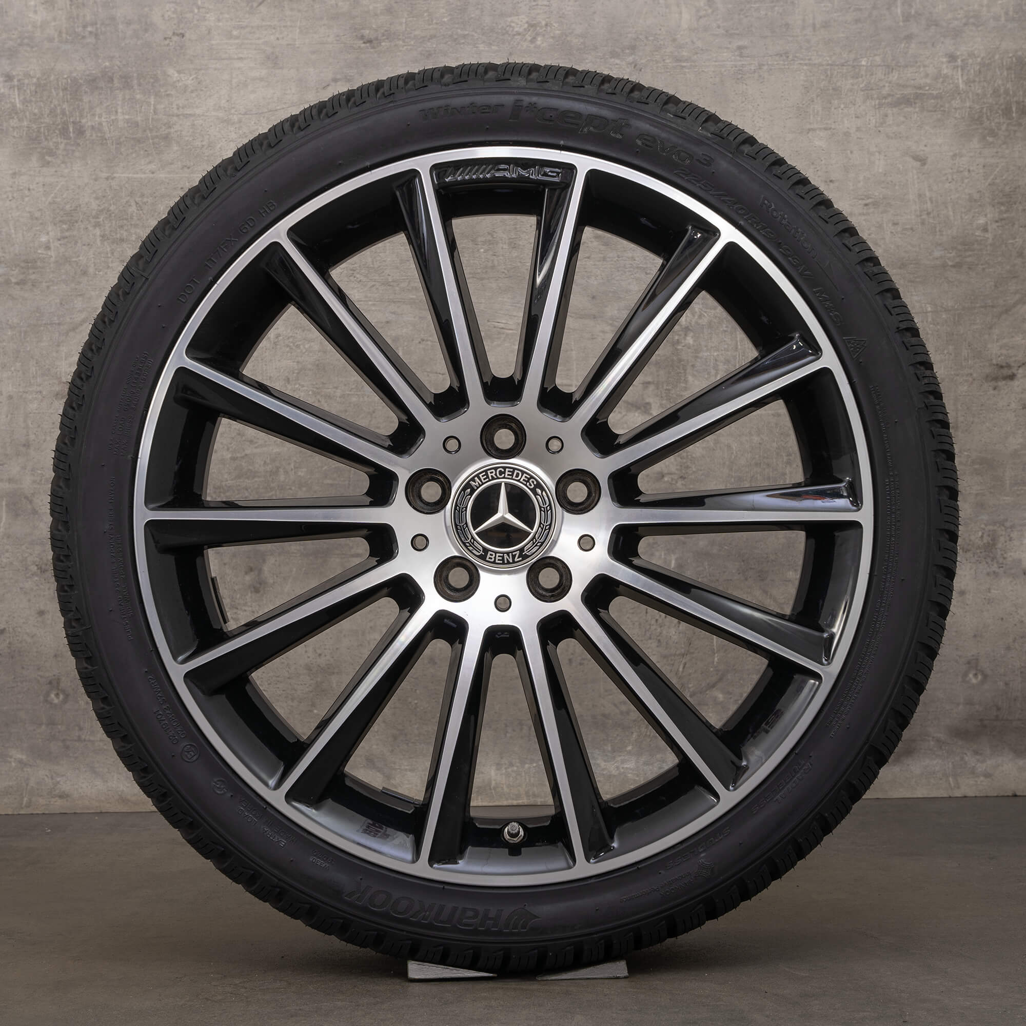 Originale AMG Mercedes W205 S205 C205 A205 19 tommer sommerdæk fælge