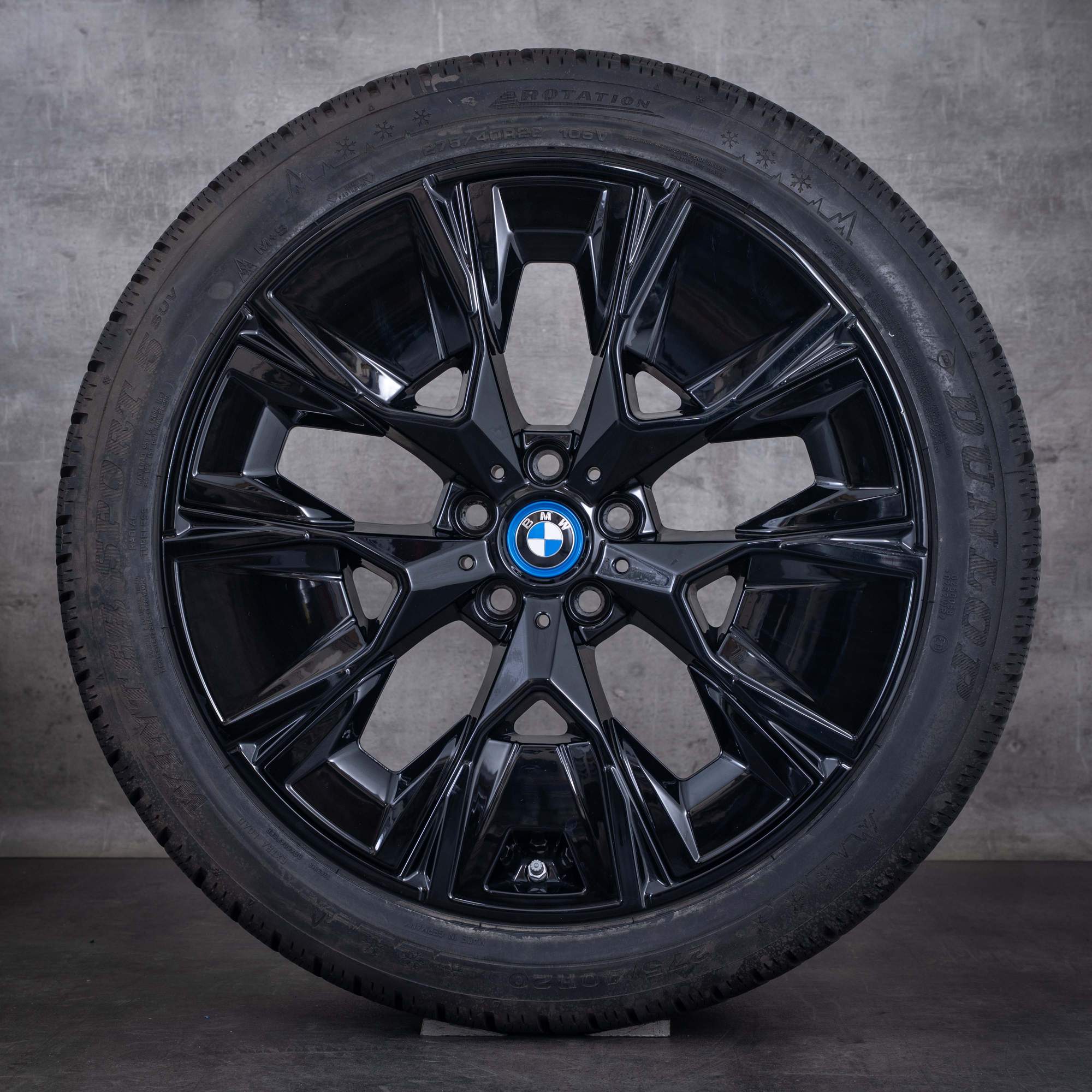 Original BMW iX3 Winterräder 20 Zoll G08 Felgen Styling 890 M 7916267 7916268 jet black