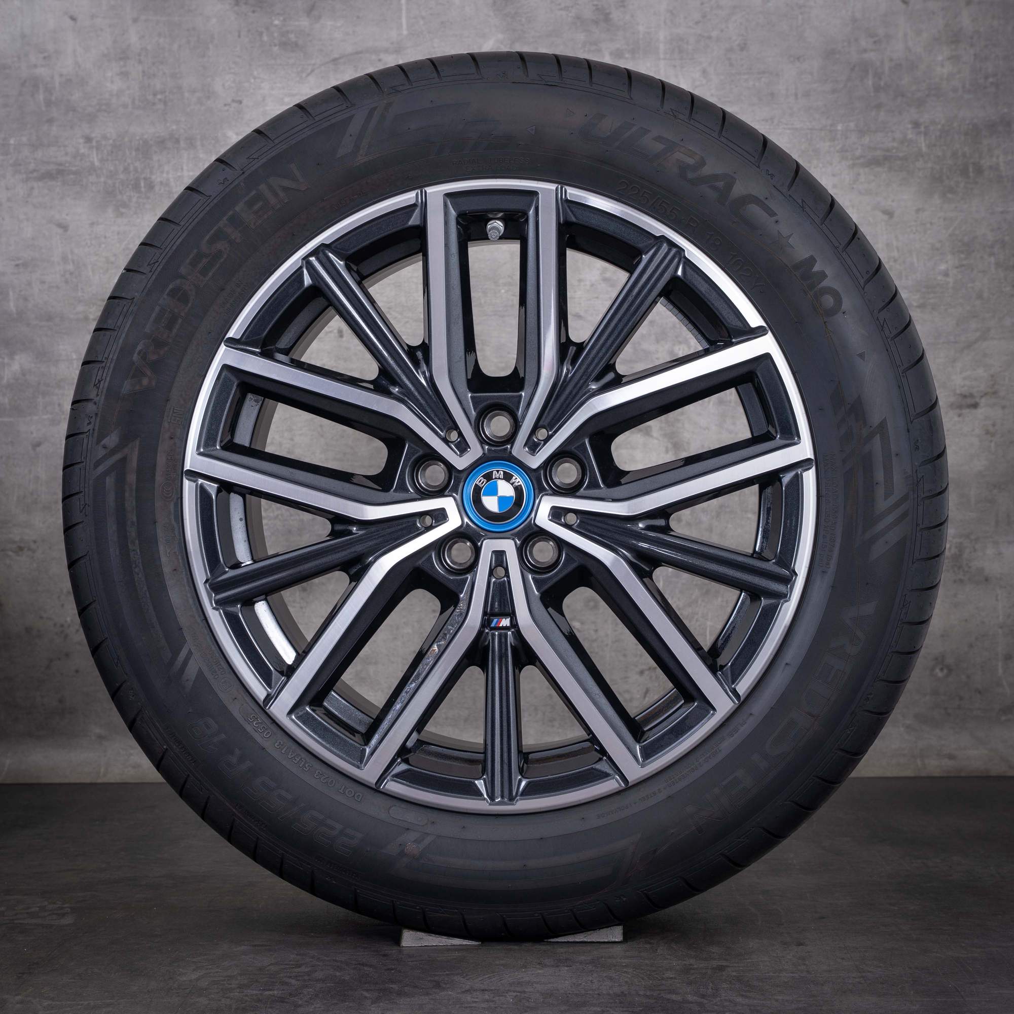 Orijinal BMW X1 iX1 X2 iX2 Kış Lastikleri 18 inç U11 U10 Jantlar Styling 838 M 6891179 gece grisi elmas kesim