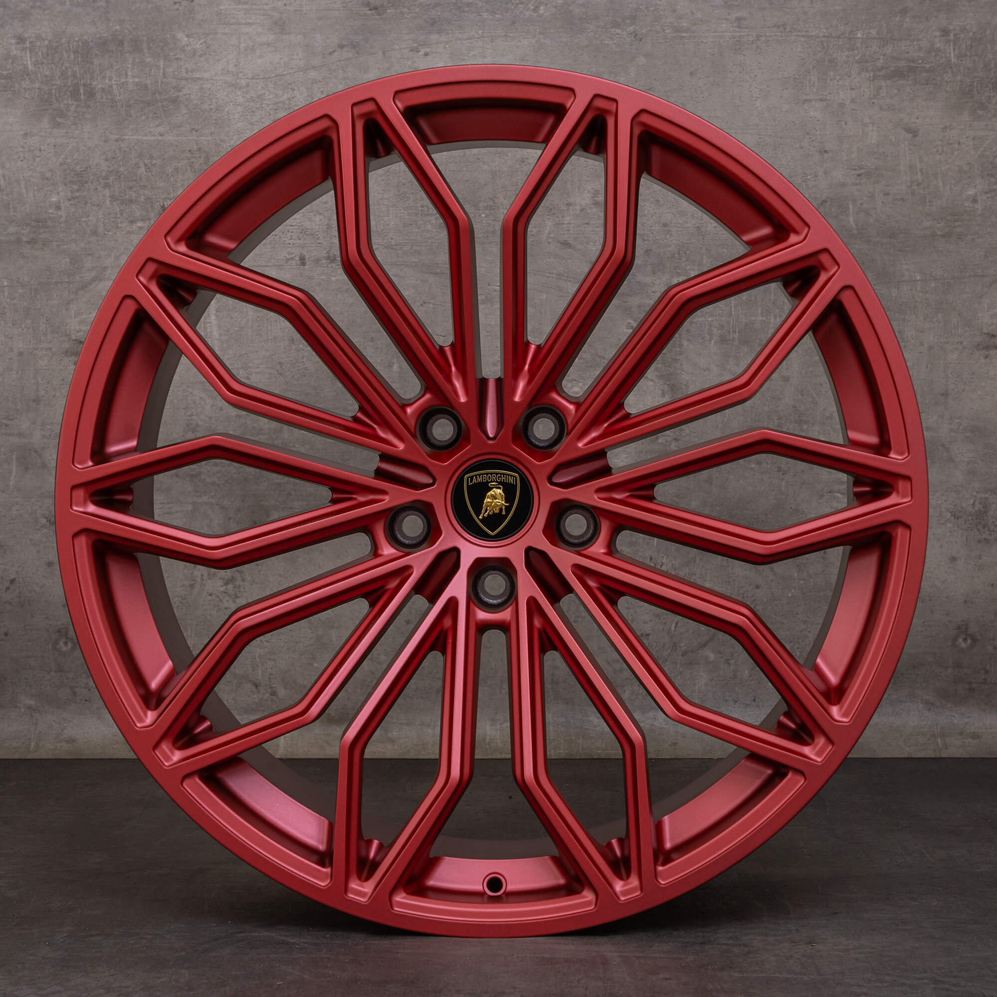 Originale Lamborghini Urus felger 23 tommer Galanthus 4ML601025CG 4ML601025CH rød matt NY