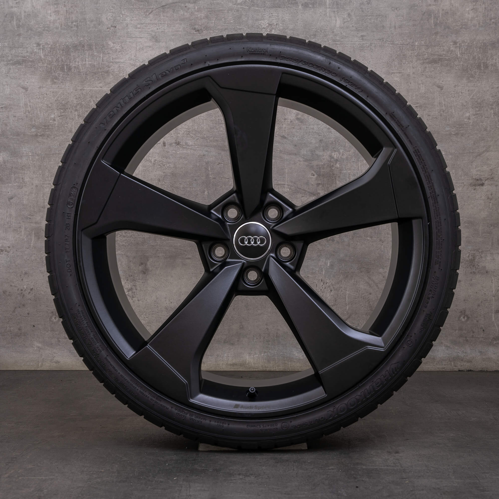 OEM Audi A5 S5 snow tire packages 20 inch F5 rims 8W0601025CF black matt