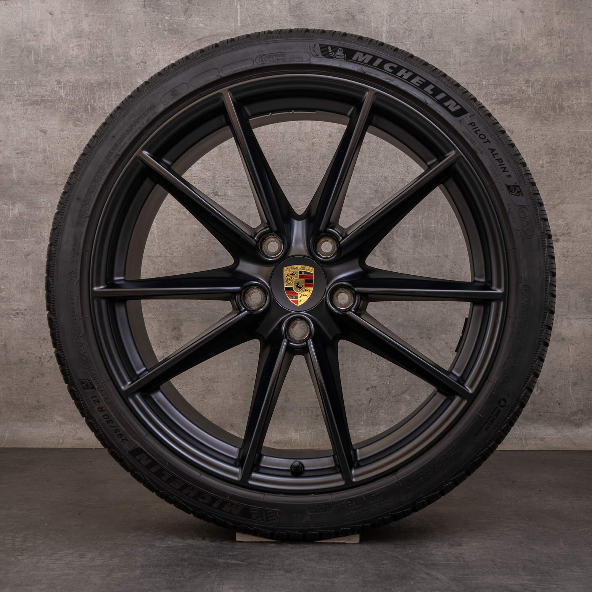 Original Porsche 911 Winterräder 20 21 Zoll 992 I Felgen 992601025C 992601025E schwarz matt