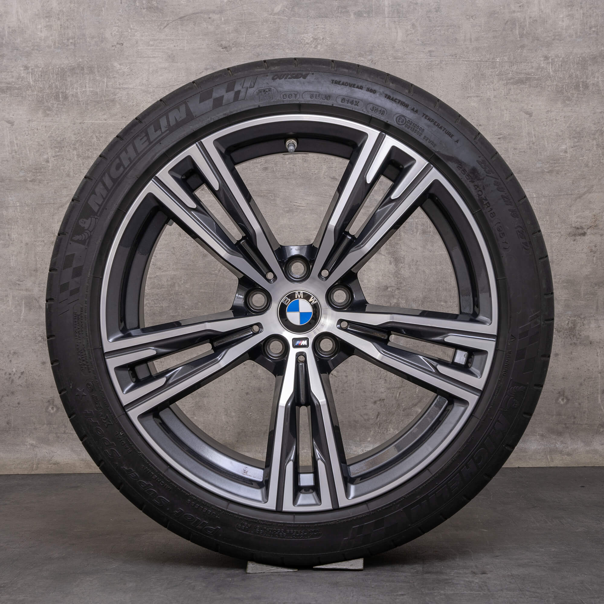 Original BMW Z4 llantas 18 pulgadas G29 Sommerrder Styling 798 M 8089874 8089875 órbita gris pulido delantero
