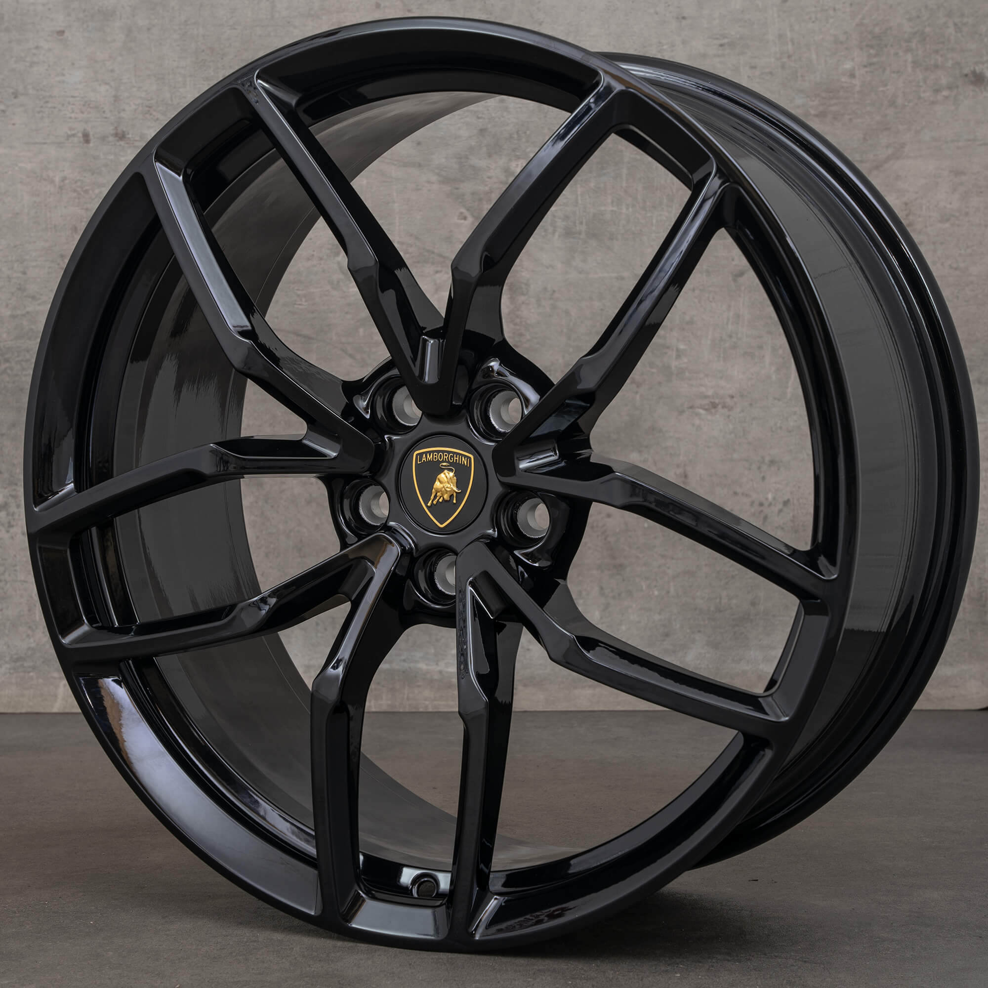 Cerchio Lamborghini Huracan da 20 pollici Mimas Nero Lucido 4T0601017P