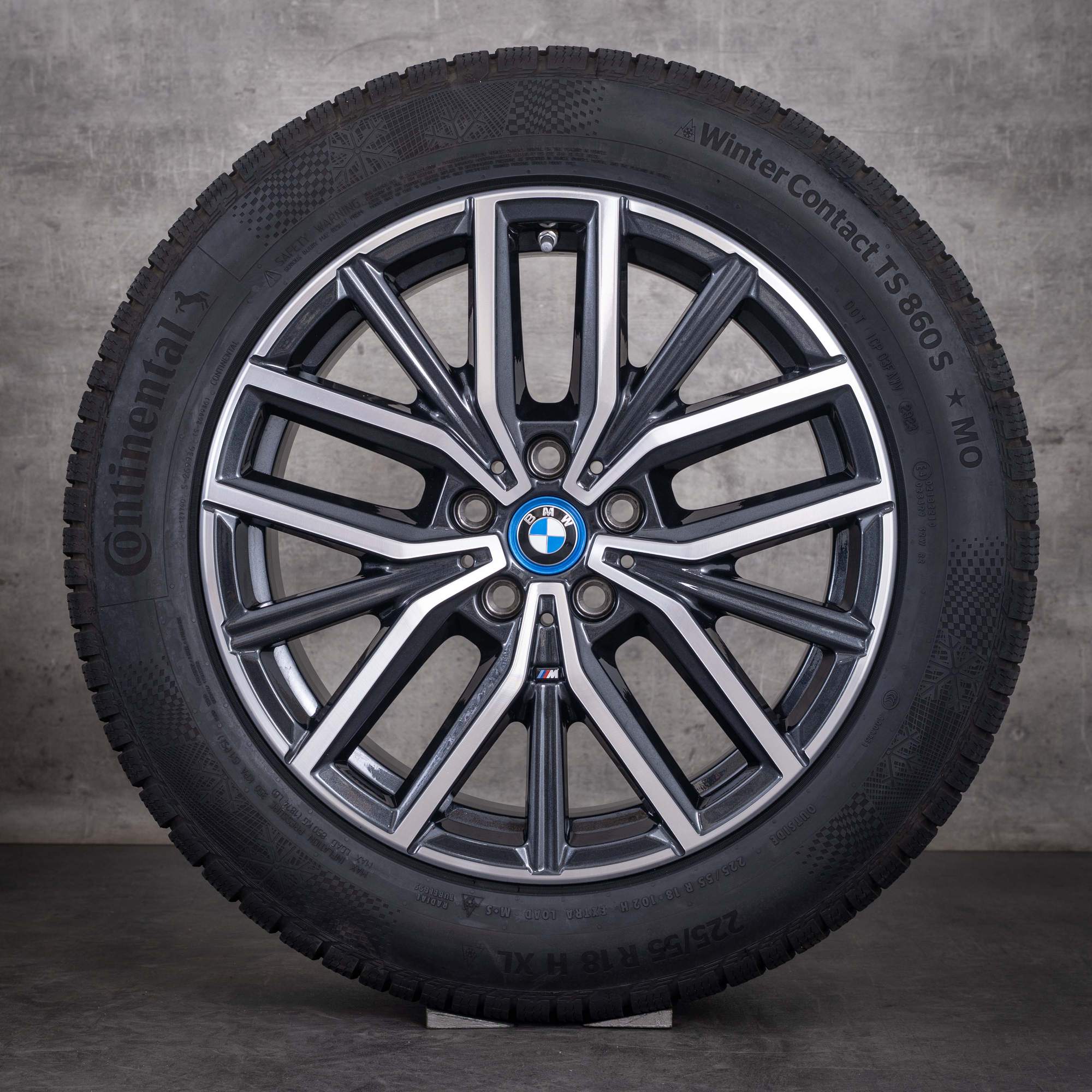Roues hiver d'origine BMW X1 iX1 X2 iX2 18 pouces U11 U10 modèle Styling 838 M 6891179 gris nuit jantes diamantées