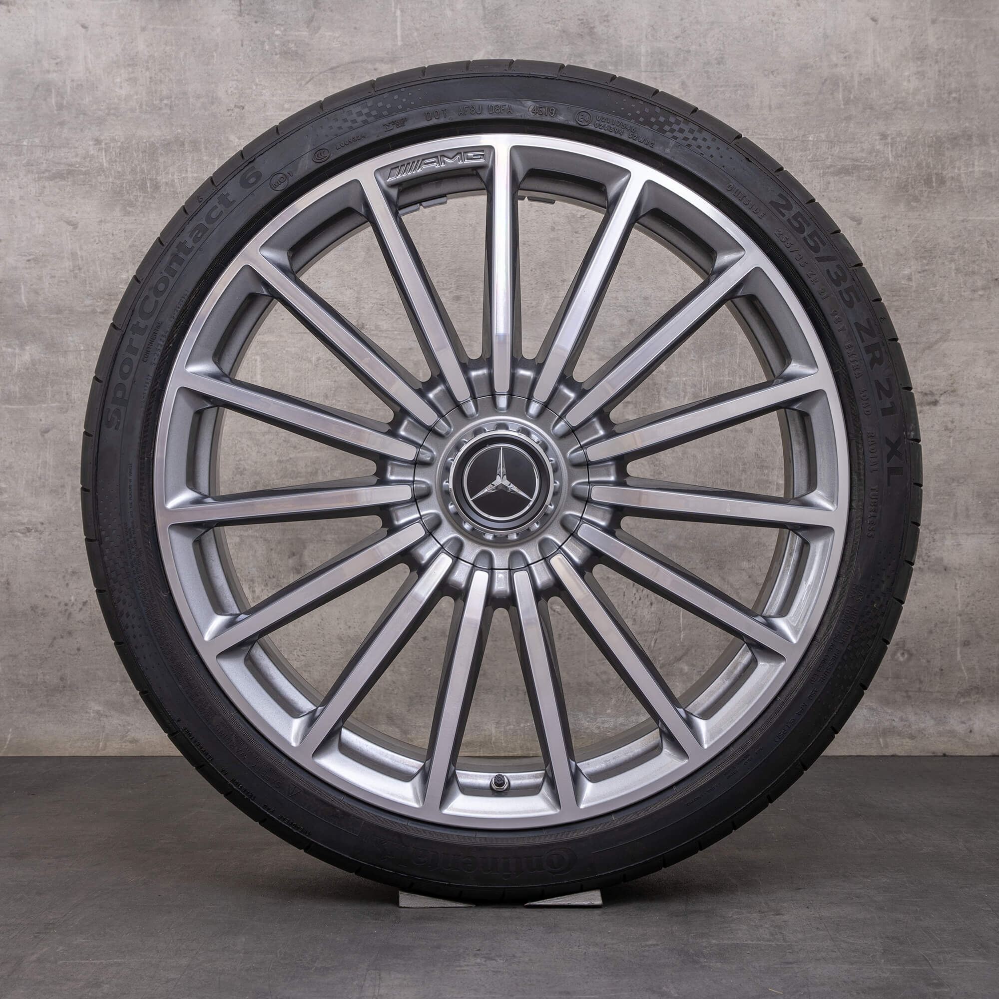 Alkuperäiset Mercedes Benz GLA GLB 35 45 AMG vanteet 21 tuuman X247 H247 kesäpyörät A2474012200 himalajanharmaa kiillotettu