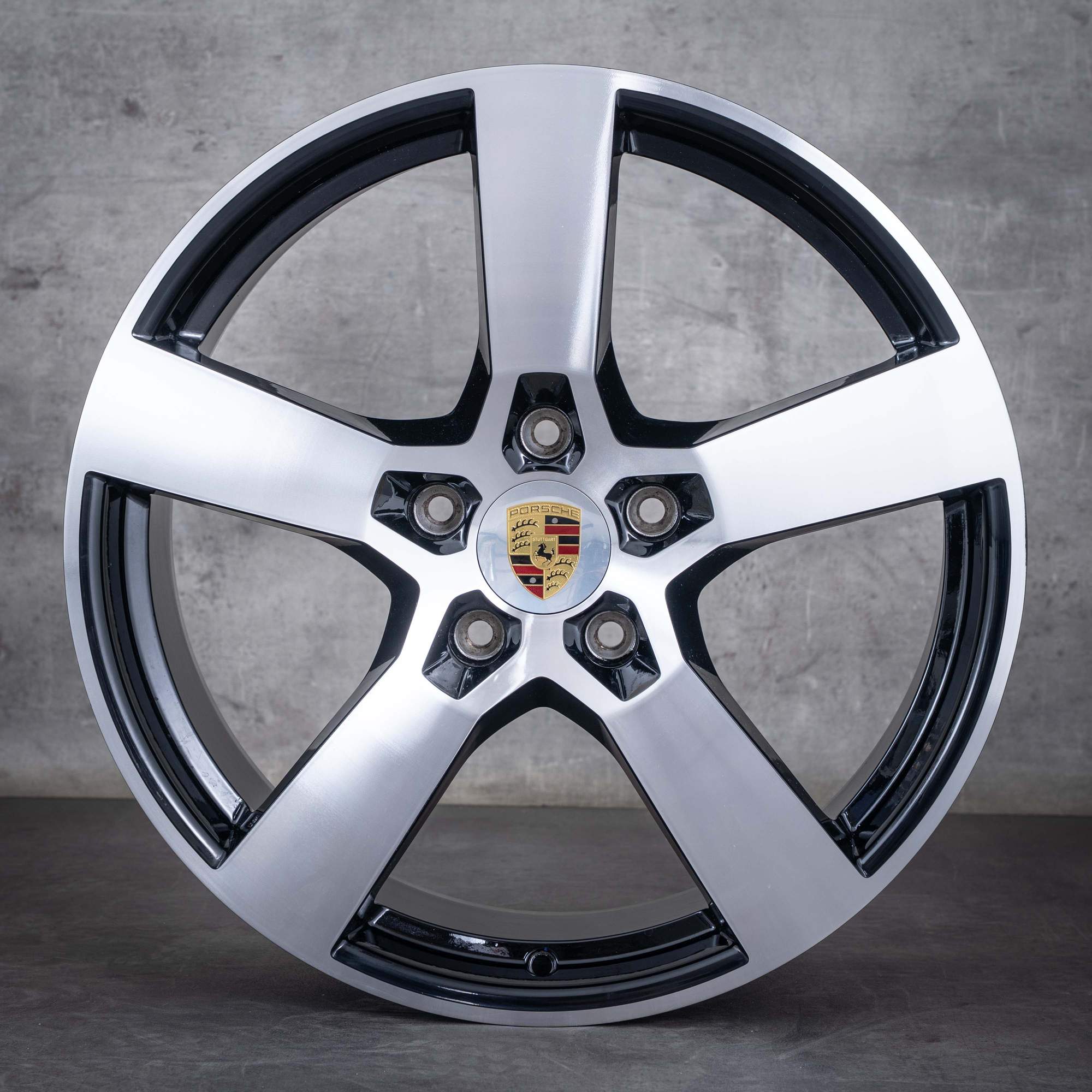 Alkuperäiset Porsche Panamera vanteet 20 tuuman 976 976601025R 976601025S musta kiillotettu.