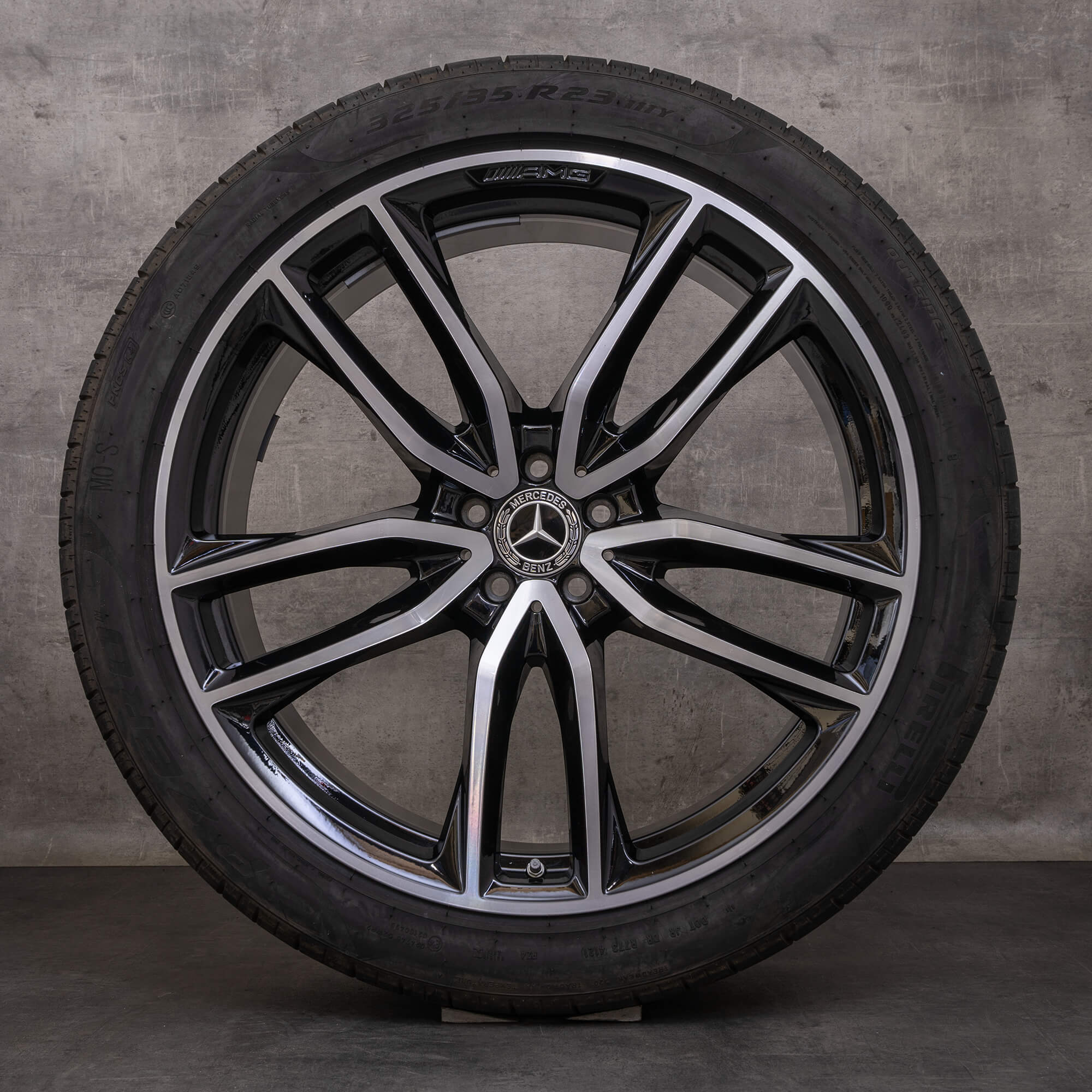 Oryginał Mercedes Benz GL GLS AMG koła 23 cale X167 letnie A1674017700 A1674017800 czarne Polerowane