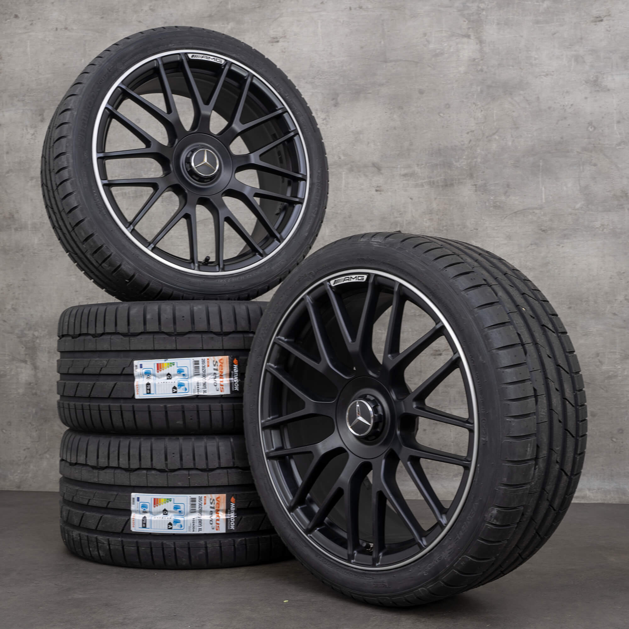 Mercedes Benz 19 inch velgen C63 S AMG W205 S205 zomerbanden zomervelgen