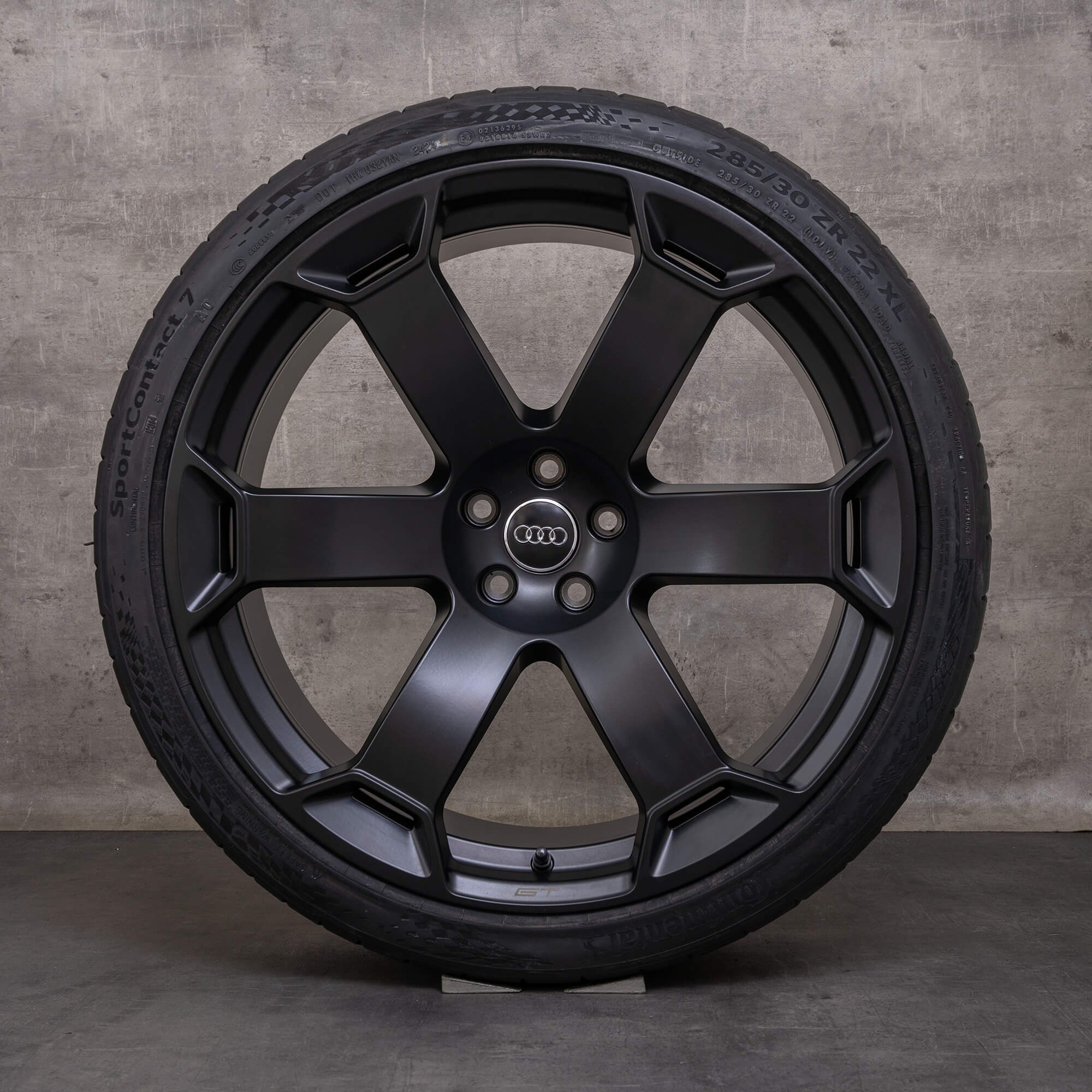 OEM Audi RS6 RS7 GT summer wheels 22 inch 4K C8 rims retro 4K0601025EB black matt NEW