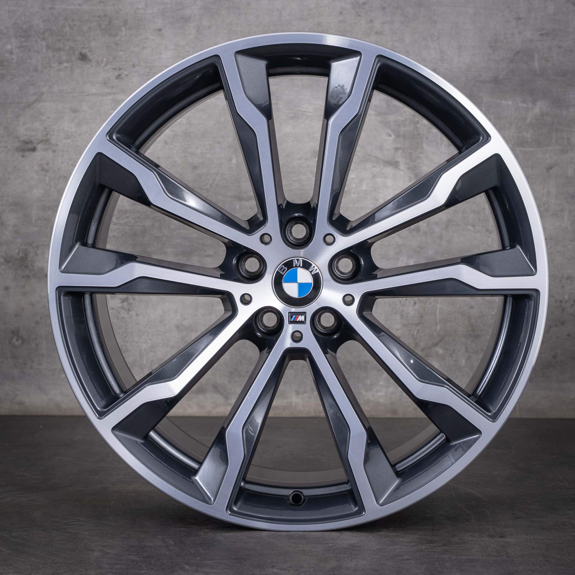 Original BMW X3 X4 Winterräder 20 Zoll G01 G02 Felgen Styling 699 M 8010268 8010269 orbit grey glanzgedreht - Rad 3 von 4