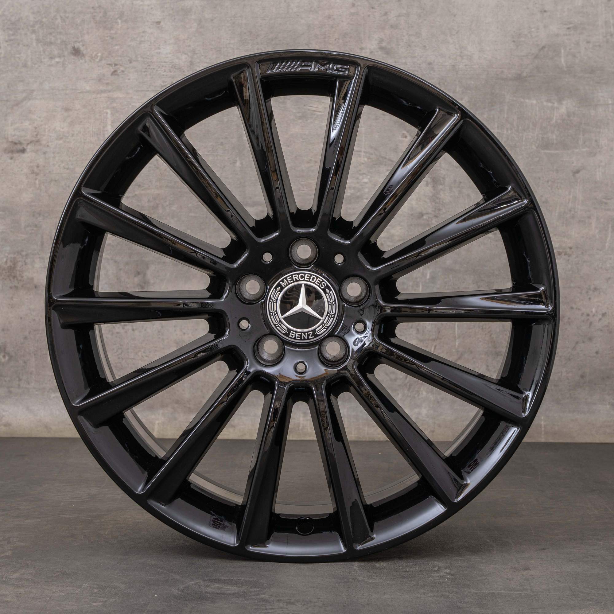 Llantas originales Mercedes Benz Clase C AMG 19 pulgadas W205 S205 C205 A205 A2054011300 A2054011400 negro brillante