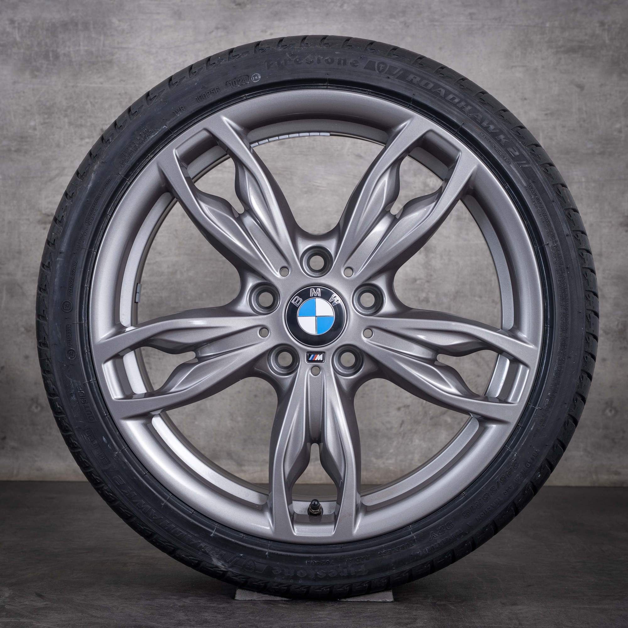 Original BMW 1er 2er Felgen 18 Zoll F20 F21 F22 F23  Sommerräder Styling 436 M 7845870 7845871 ferric grey hochglanz NEU