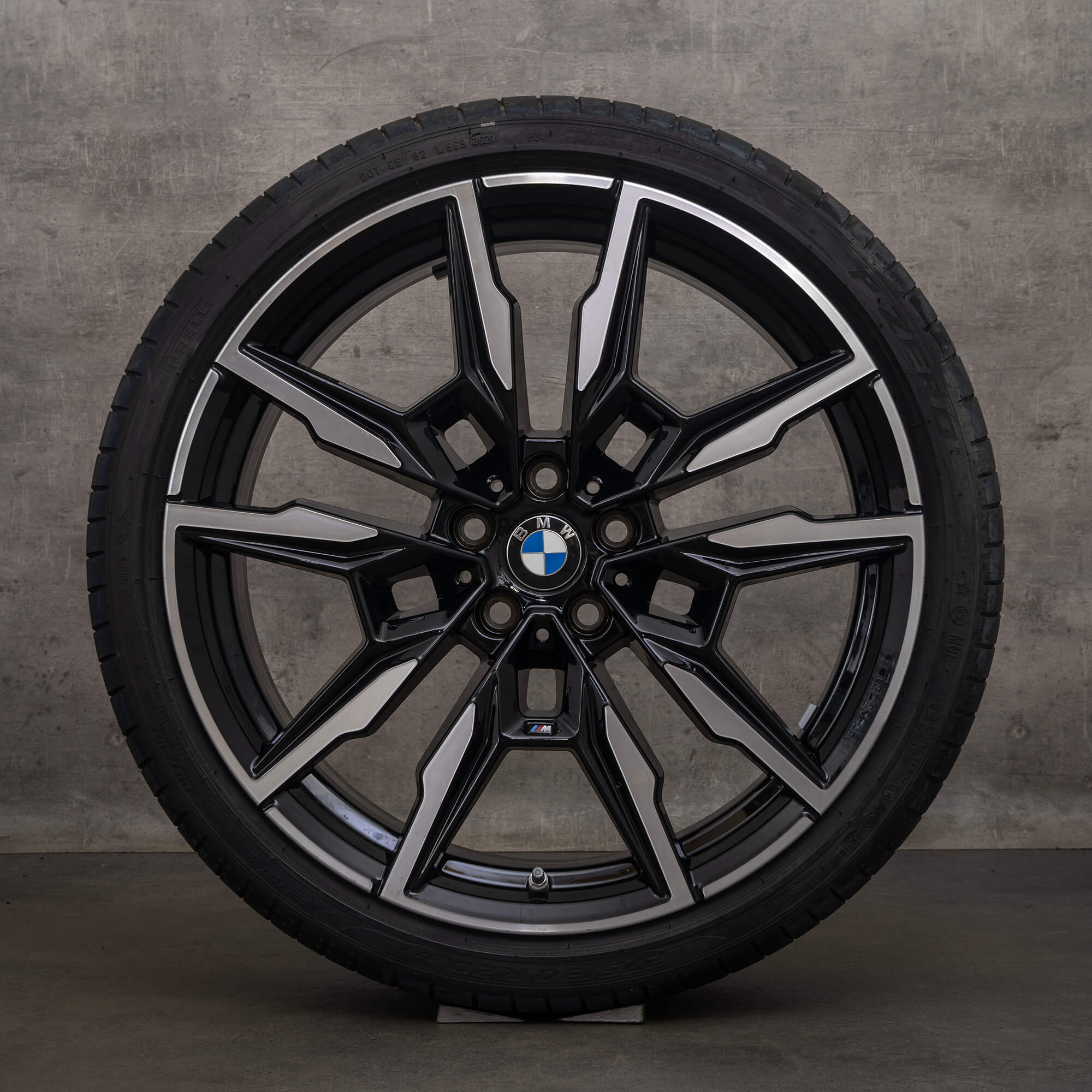 Original BMW 8er Felgen 20 Zoll G14 G15 G16 Sommerräder Styling 895 M 5A07086 5A07087 schwarz glanzgedreht